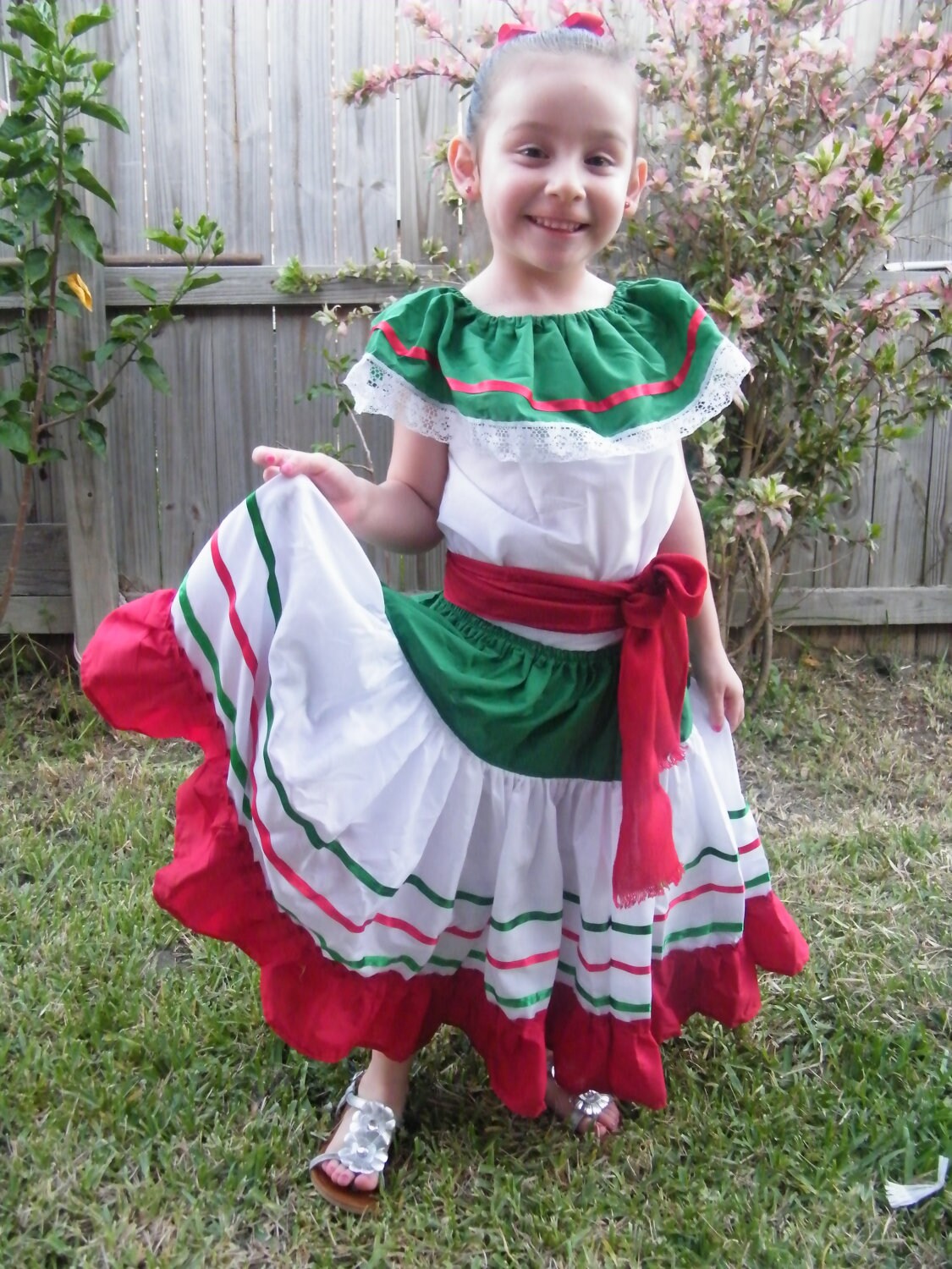 3 Piece Tri-Color Dance / Folk Outfit