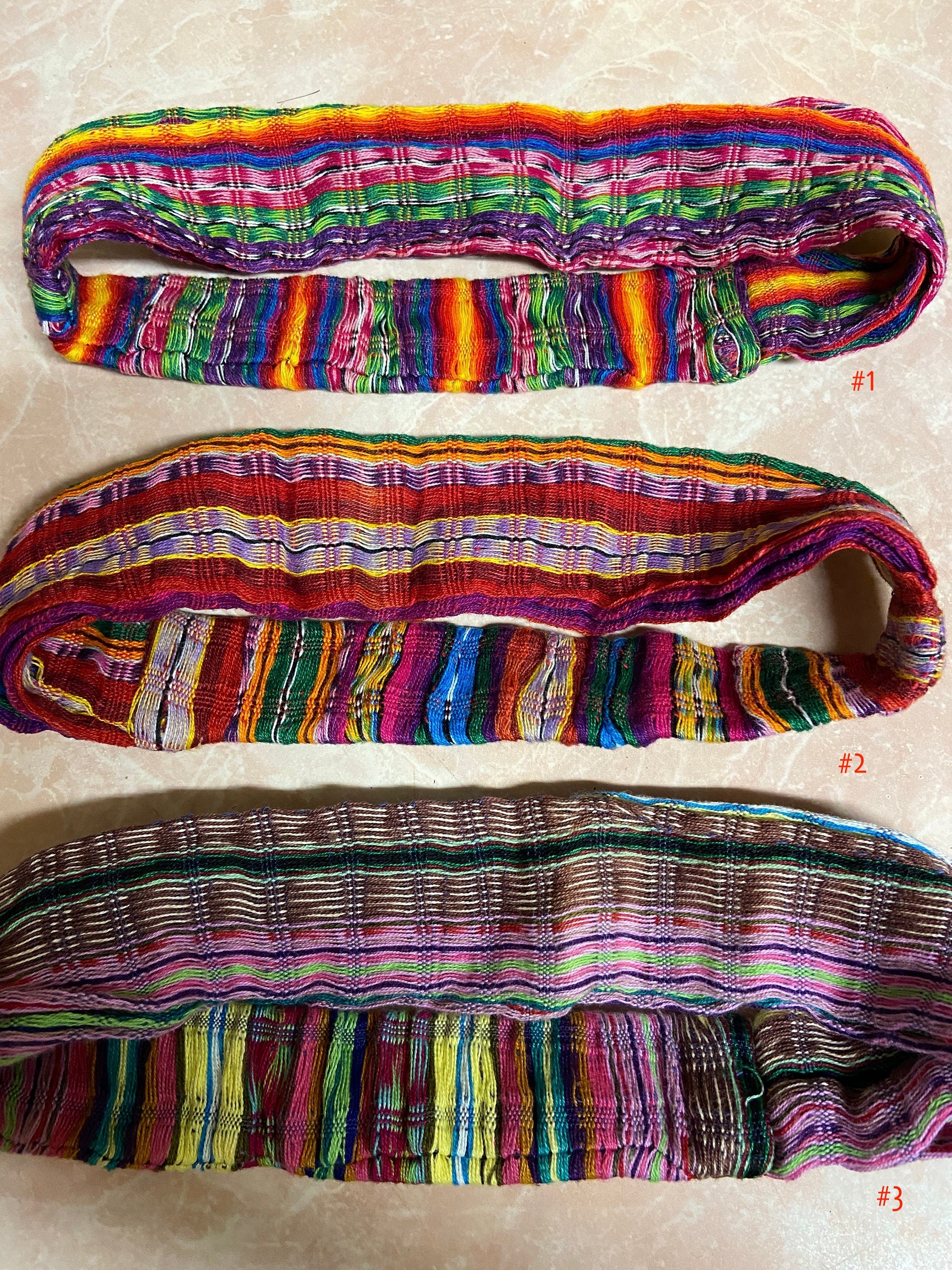 Image of Precious Headband made with colorful loom threads