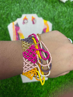 Image of Mexican Beaded Jewelry Set - 3 Piece Set
