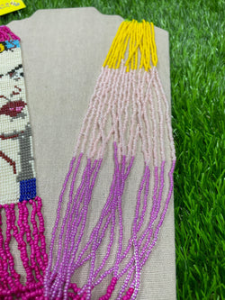 Image of Mexican Beaded Frida Necklace