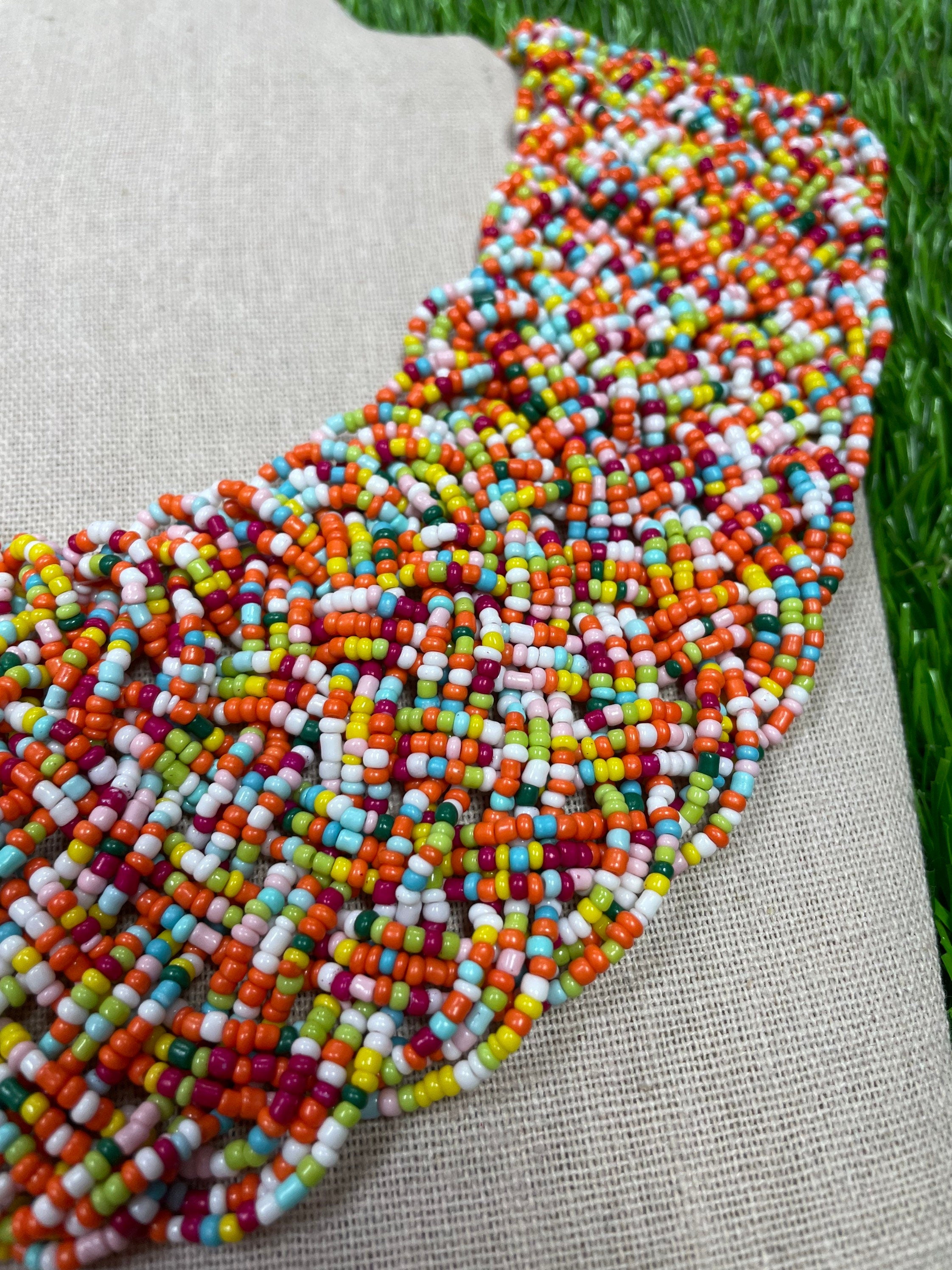 Image of Beautiful Artisanal Mexican Chunky Beaded Necklace - Made by our Oaxaca Artisan Partners