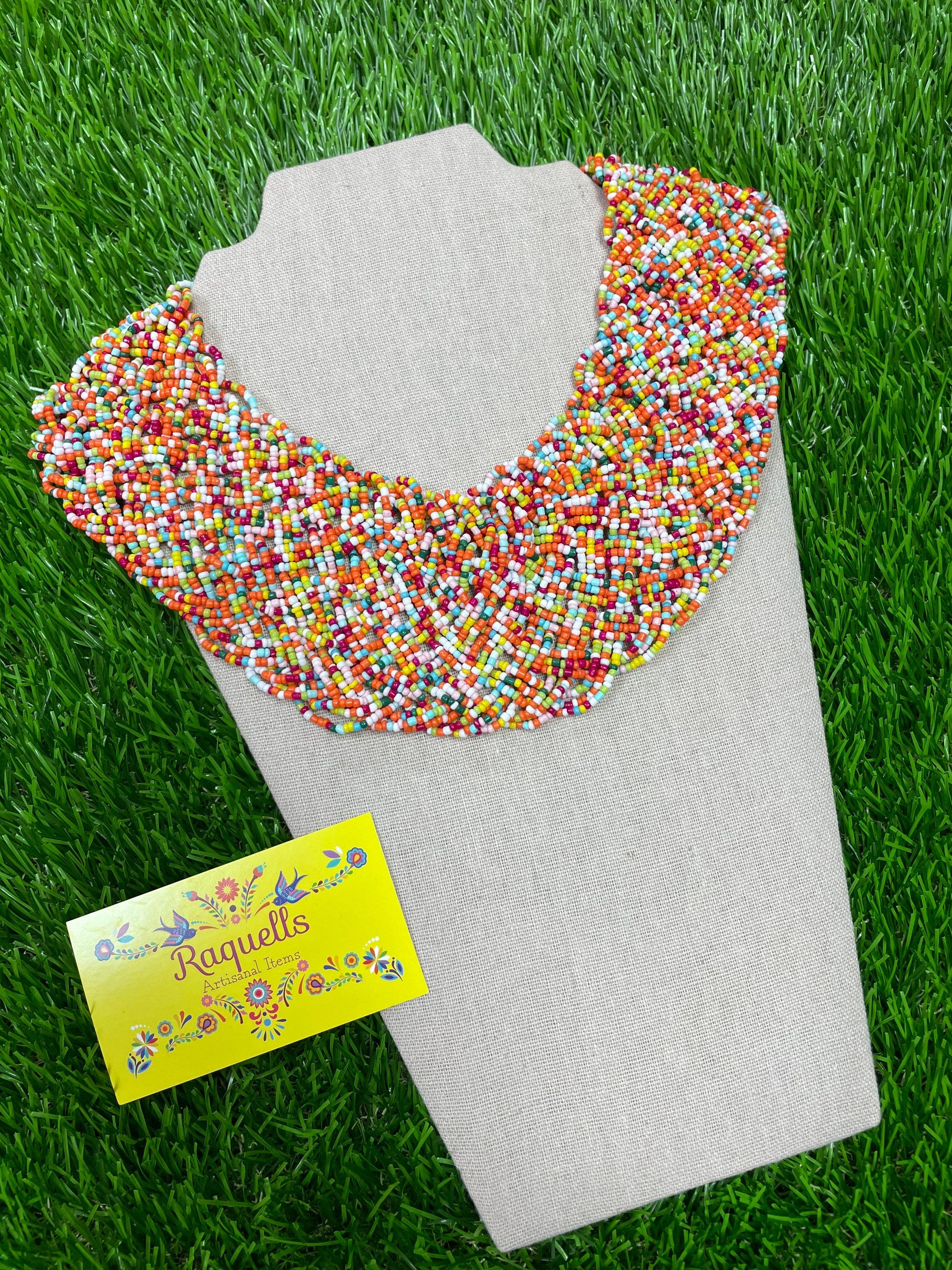 Image of Beautiful Artisanal Mexican Chunky Beaded Necklace - Made by our Oaxaca Artisan Partners