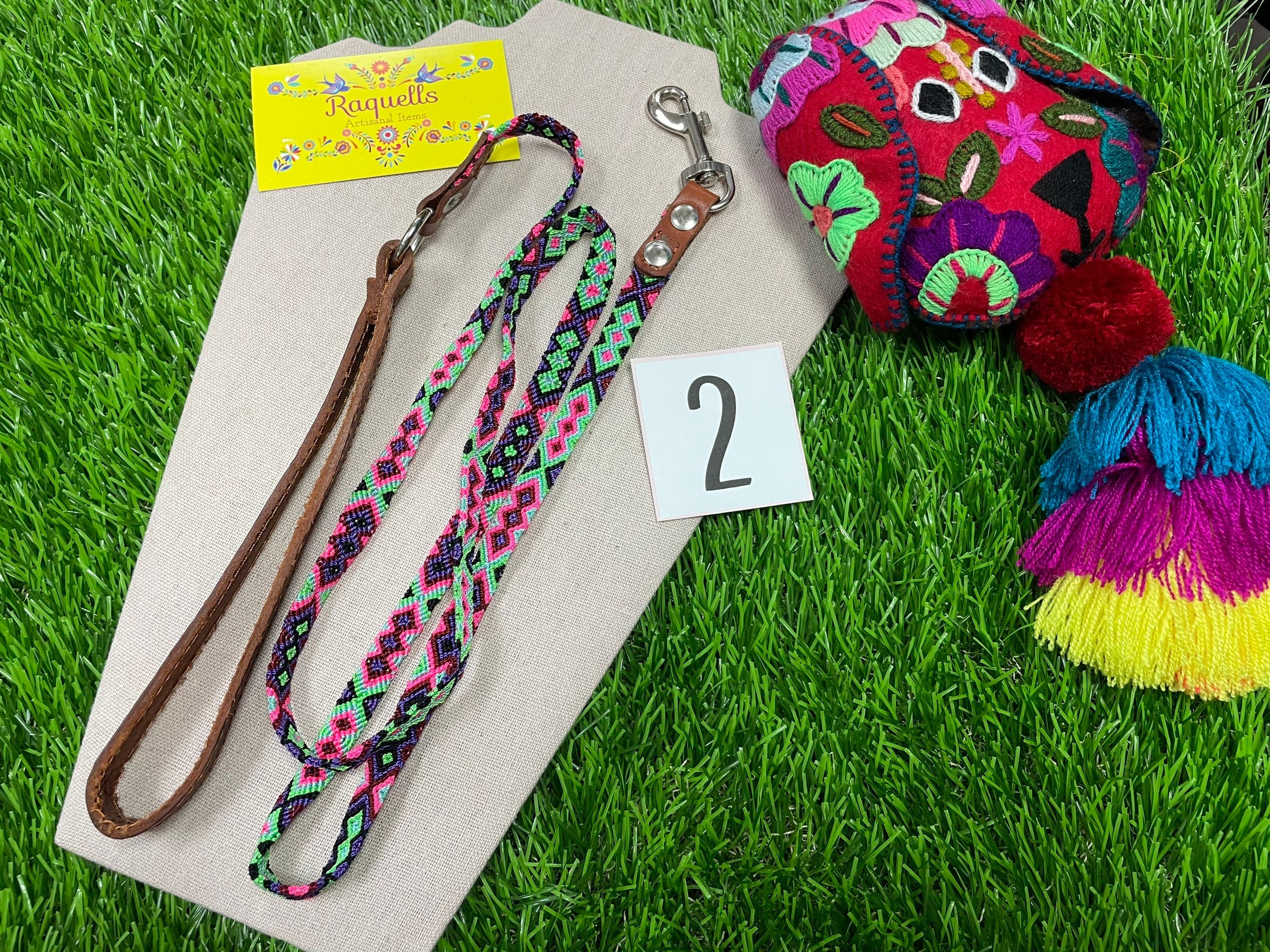Image of Mexican X-Small/Small Breed Dog Leashes - Artisanal Handmade Dog Leashes