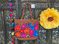 Image of Mexican Embroidered Shoulder Bag
