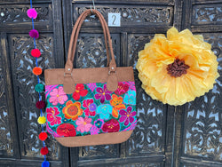 Image of Mexican Embroidered Shoulder Bag