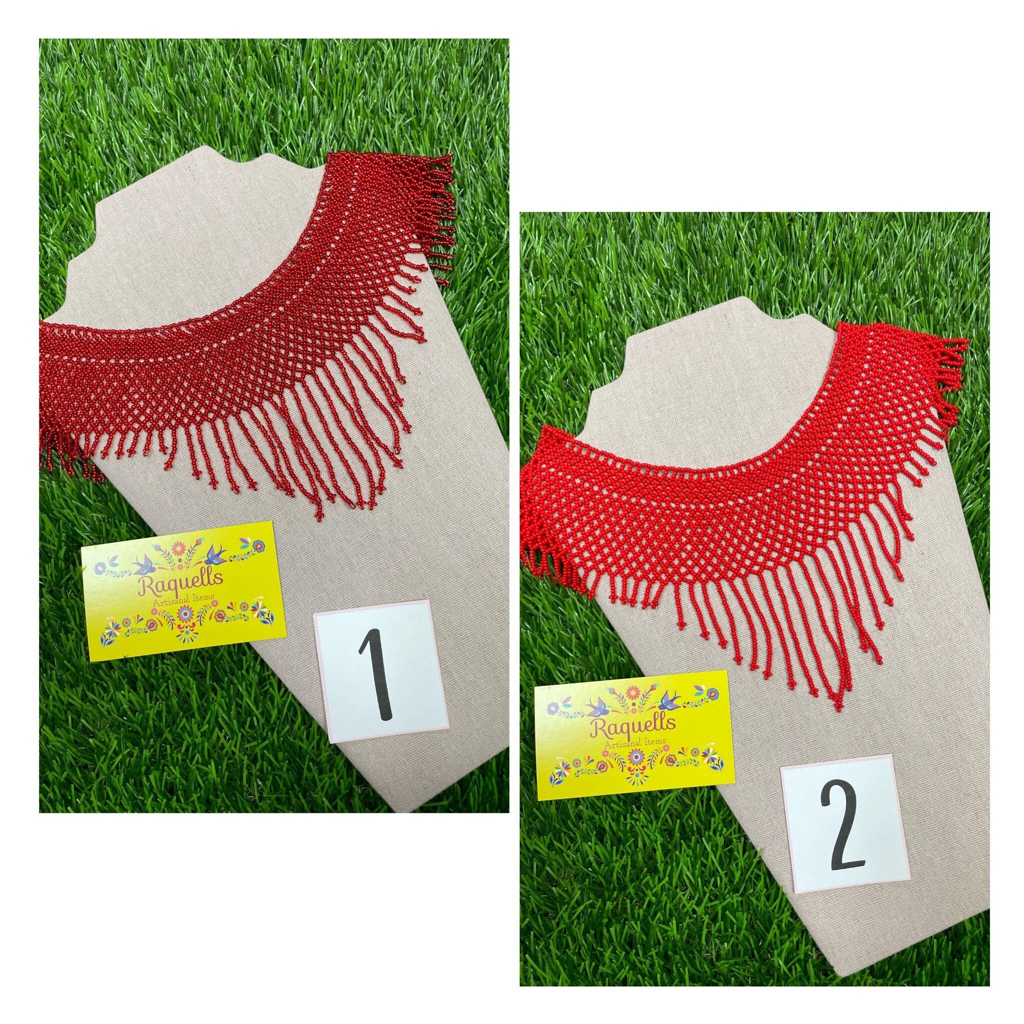 Image of Beautiful Artisanal Mexican Beaded Choker Jewelry Set - Made by our Oaxaca Artisan Partners