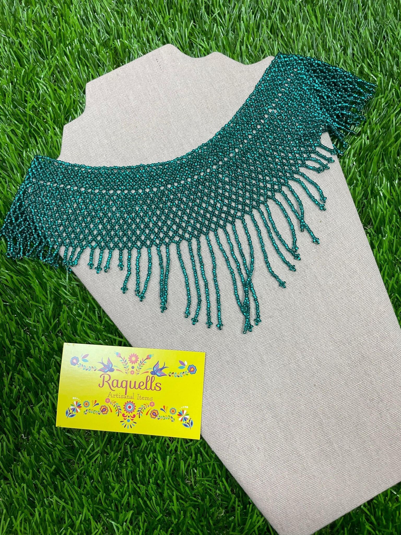 Image of Beautiful Artisanal Mexican Beaded Choker Jewelry Set - Made by our Oaxaca Artisan Partners