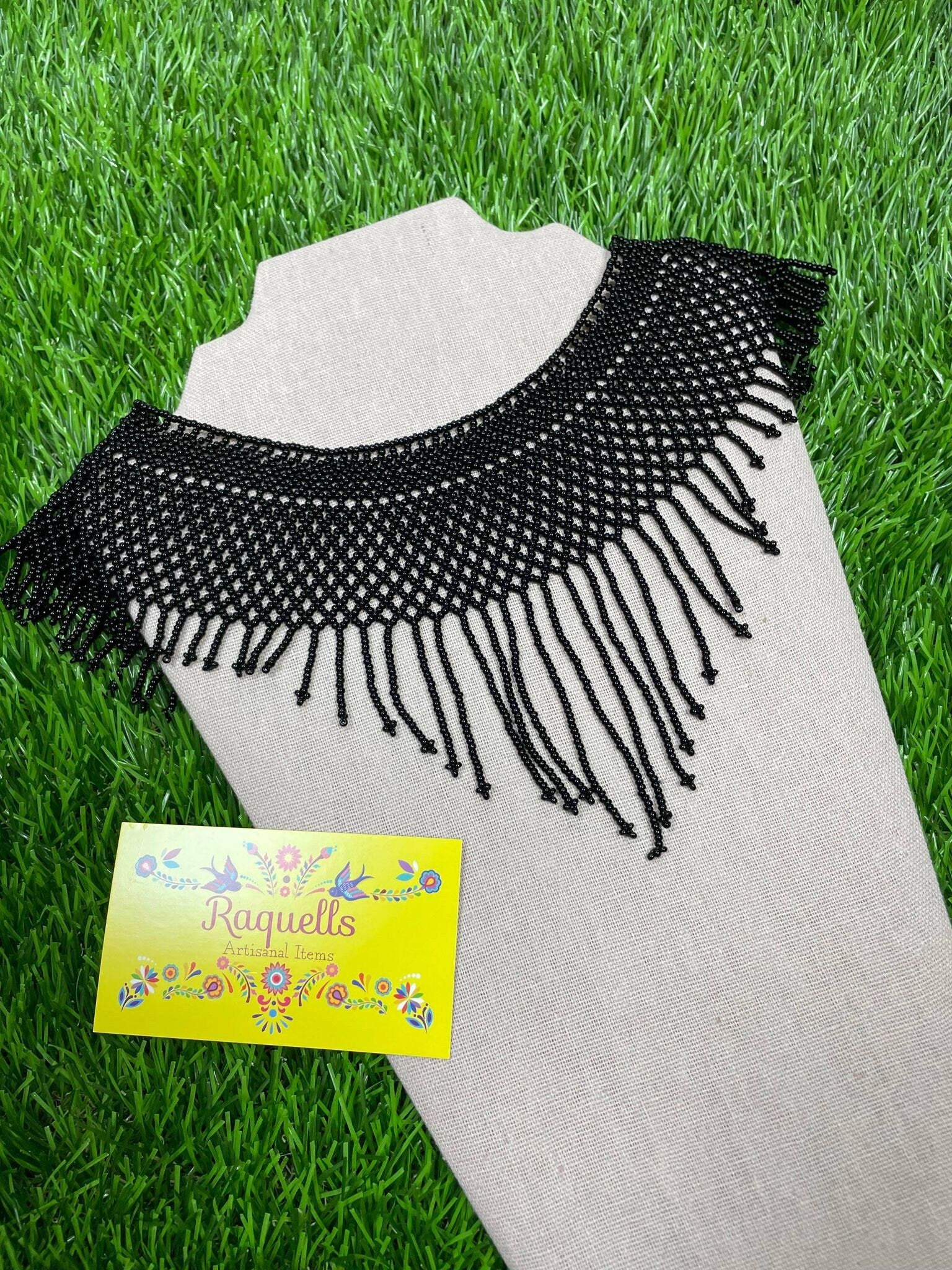 Image of Beautiful Artisanal Mexican Beaded Choker Jewelry Set - Made by our Oaxaca Artisan Partners