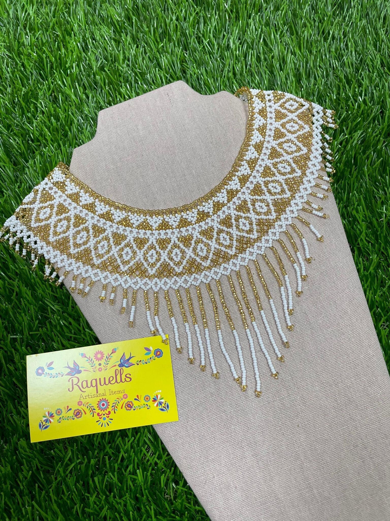 Image of Beautiful Artisanal Mexican Beaded Choker Jewelry Set - Made by our Oaxaca Artisan Partners