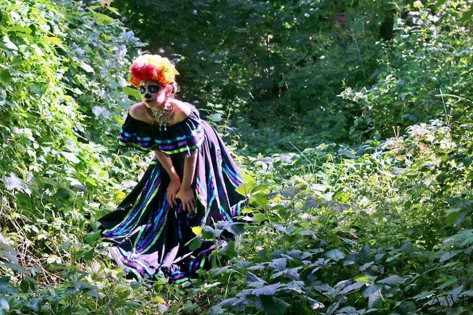 Halloween Handmade Katrina Dress - Mexican Culture Costume - Handmade Dresses