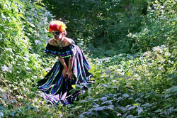 Image of Halloween Handmade Katrina Dress - Mexican Culture Costume - Handmade Dresses