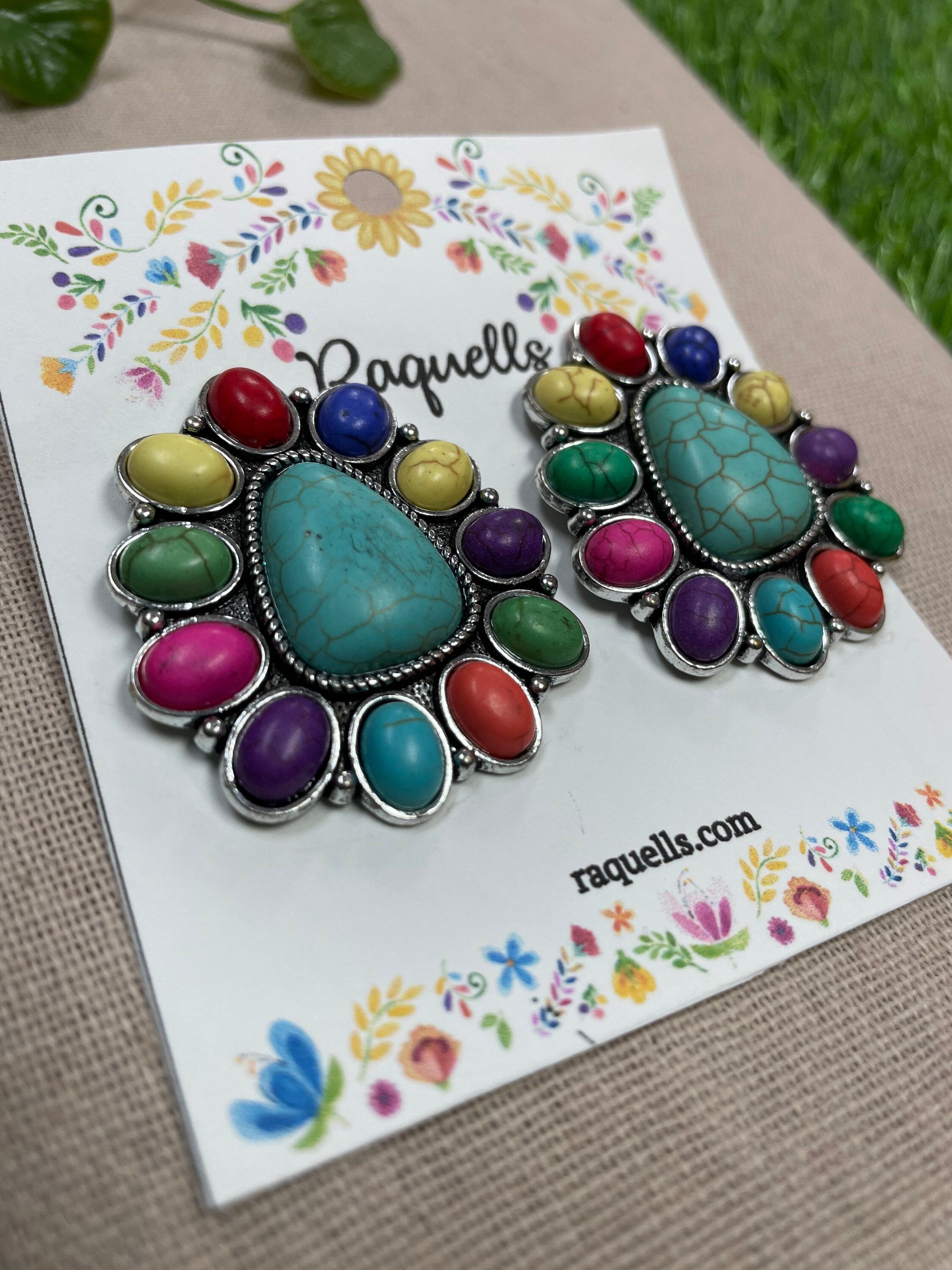 Image of Beautiful Trendy Stone Earrings - Western Inspired Earrings