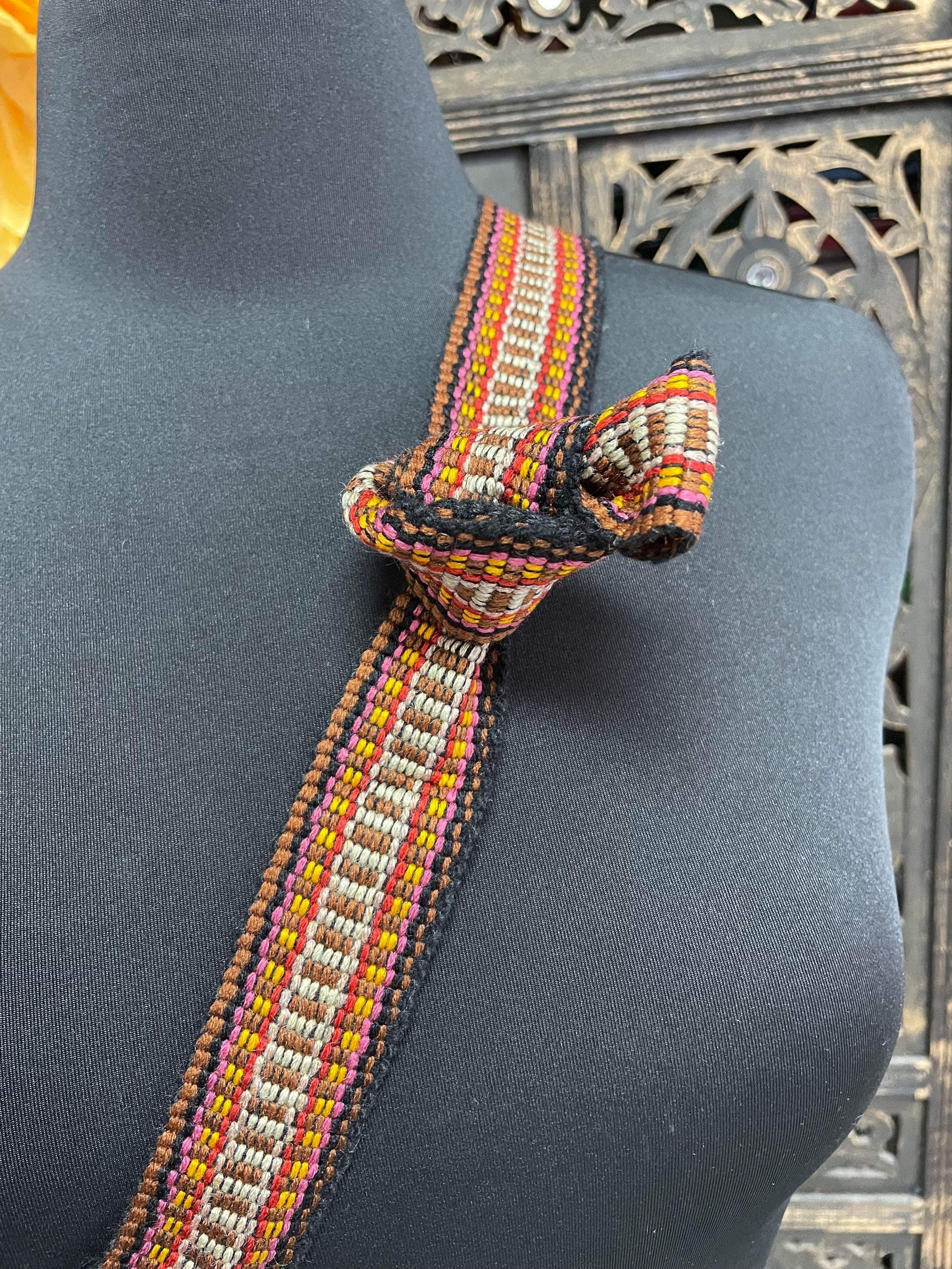 Image of Handmade Rainbow Messenger Bag - Boho Crossbody Bag