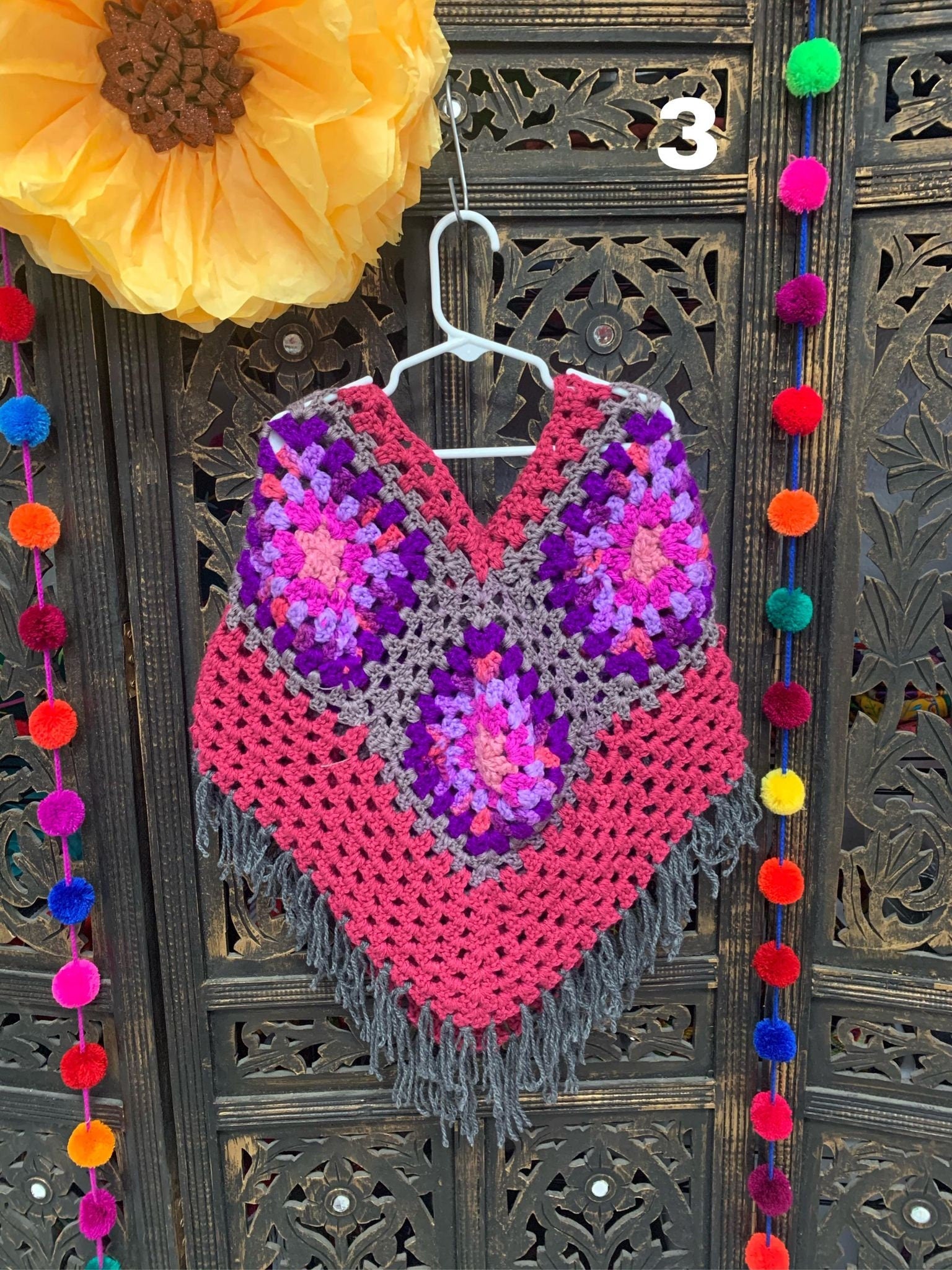 Image of Hand Knitted Girls Mañanitas - From Chiapas, Mexico - Artisan Made