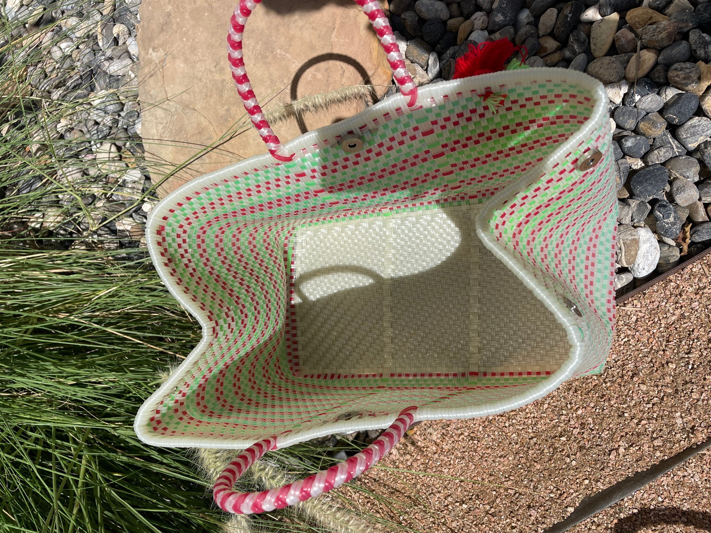 Image of Handwoven Recycled LARGE Plastic Bag - Artisan Made Purse from Chiapas, Mexico