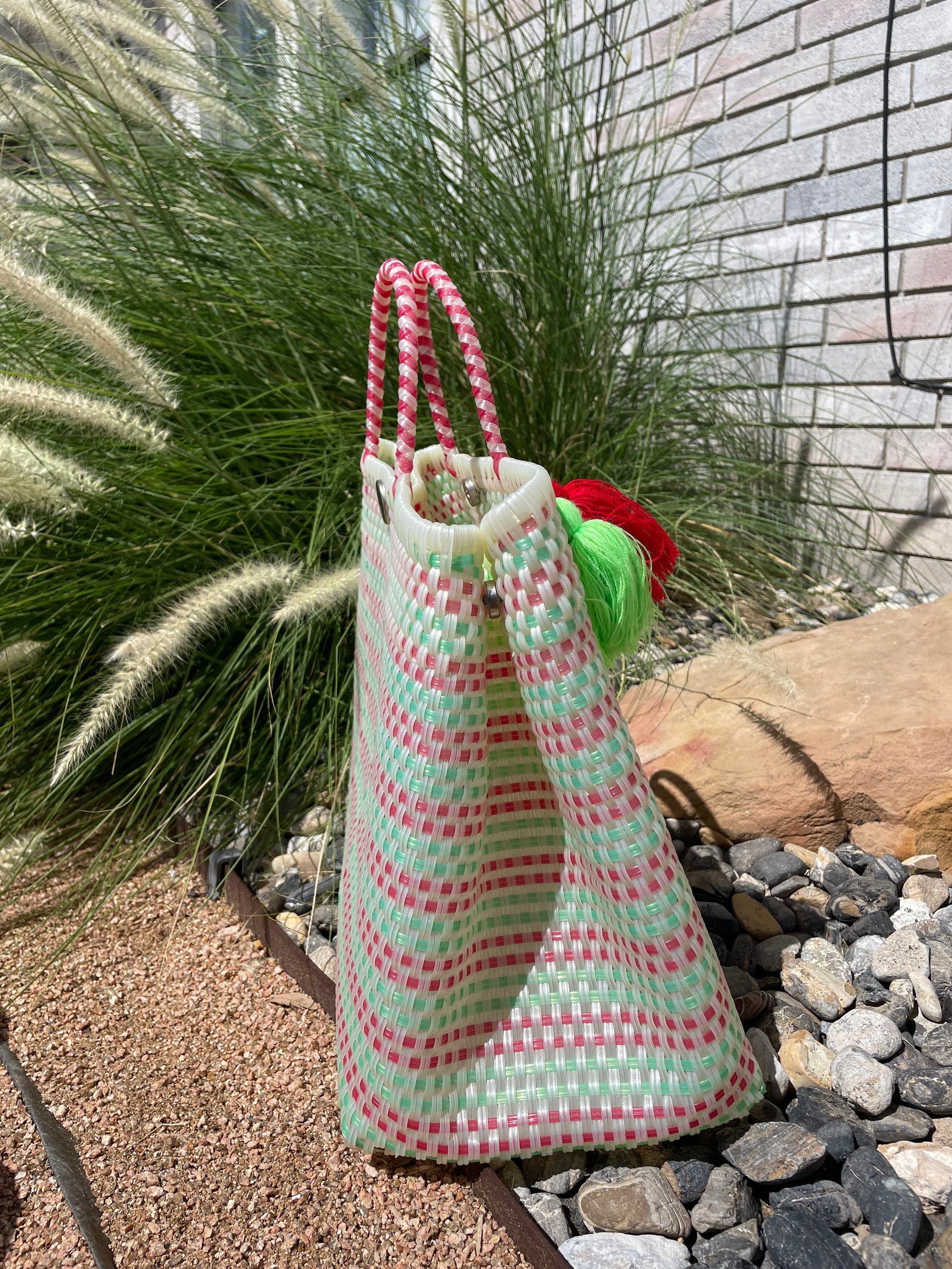 Image of Handwoven Recycled LARGE Plastic Bag - Artisan Made Purse from Chiapas, Mexico