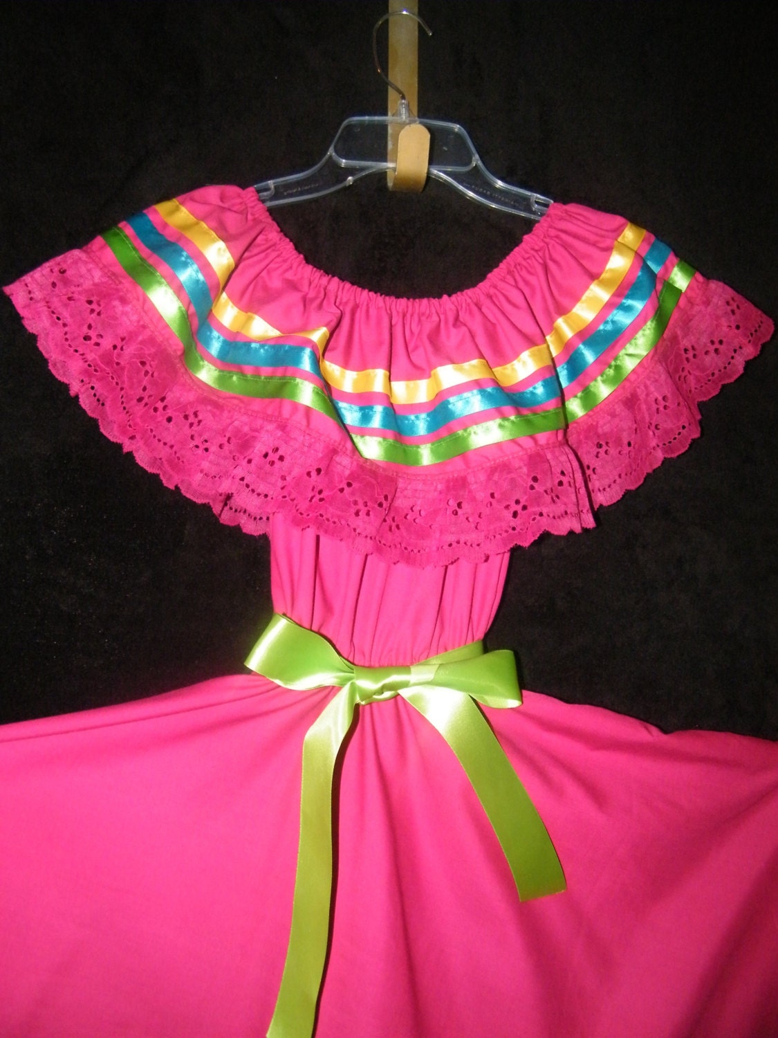 Gorgeous Folk-Ribbon Girls Dance Dress