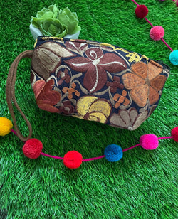 Image of Mexican Embroidered Cosmetic Bag