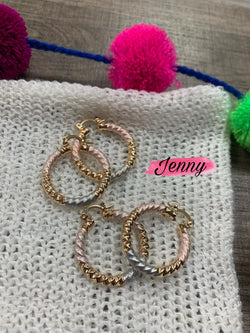 Image of Beautiful Rose Gold Hoop Earrings