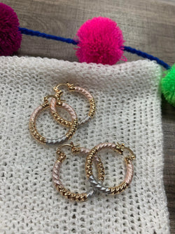 Image of Beautiful Rose Gold Hoop Earrings