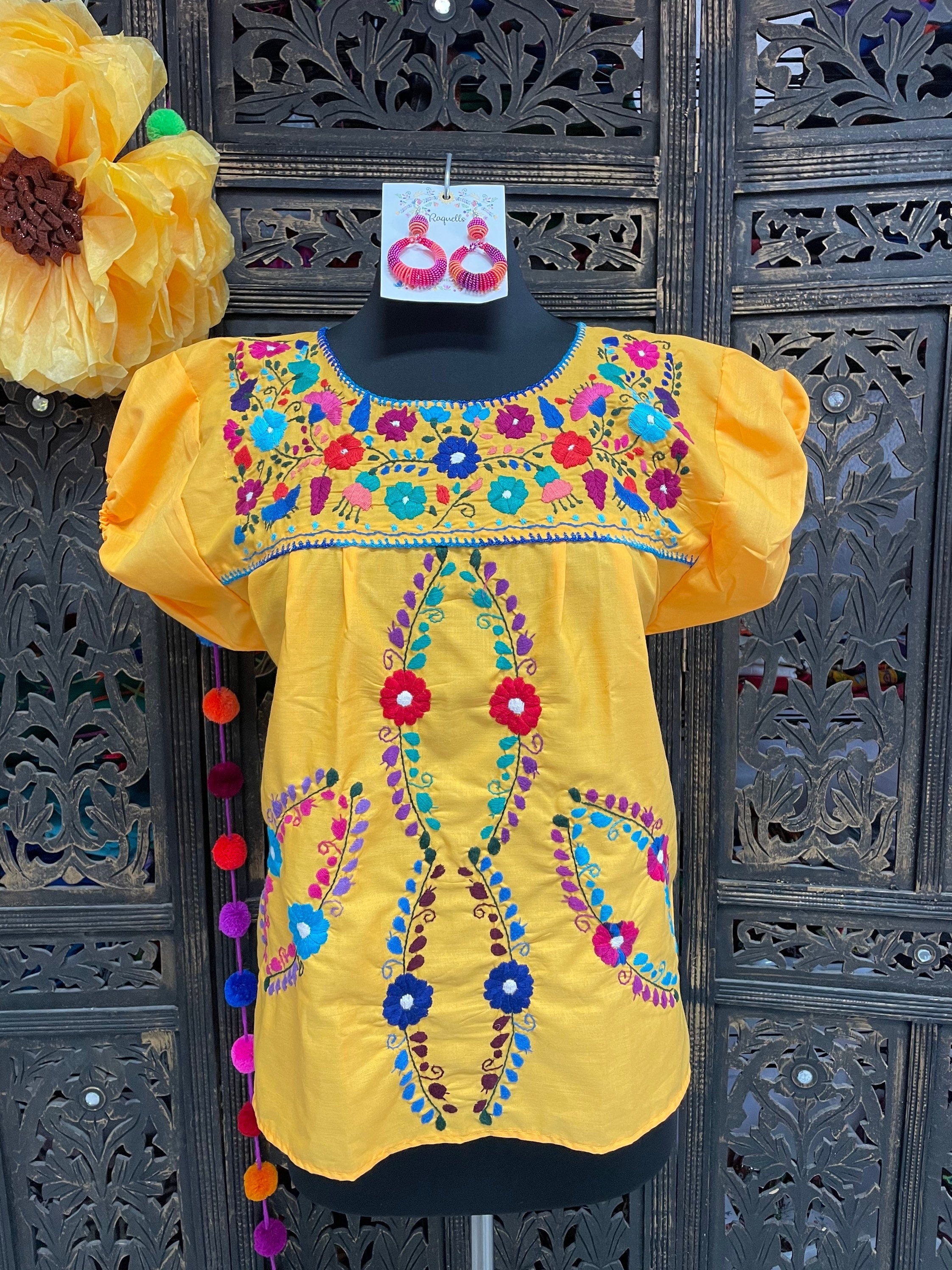 Beautiful Extra Embroidery Blouses - Mexican Traditional Blouses - Size Small/Medium