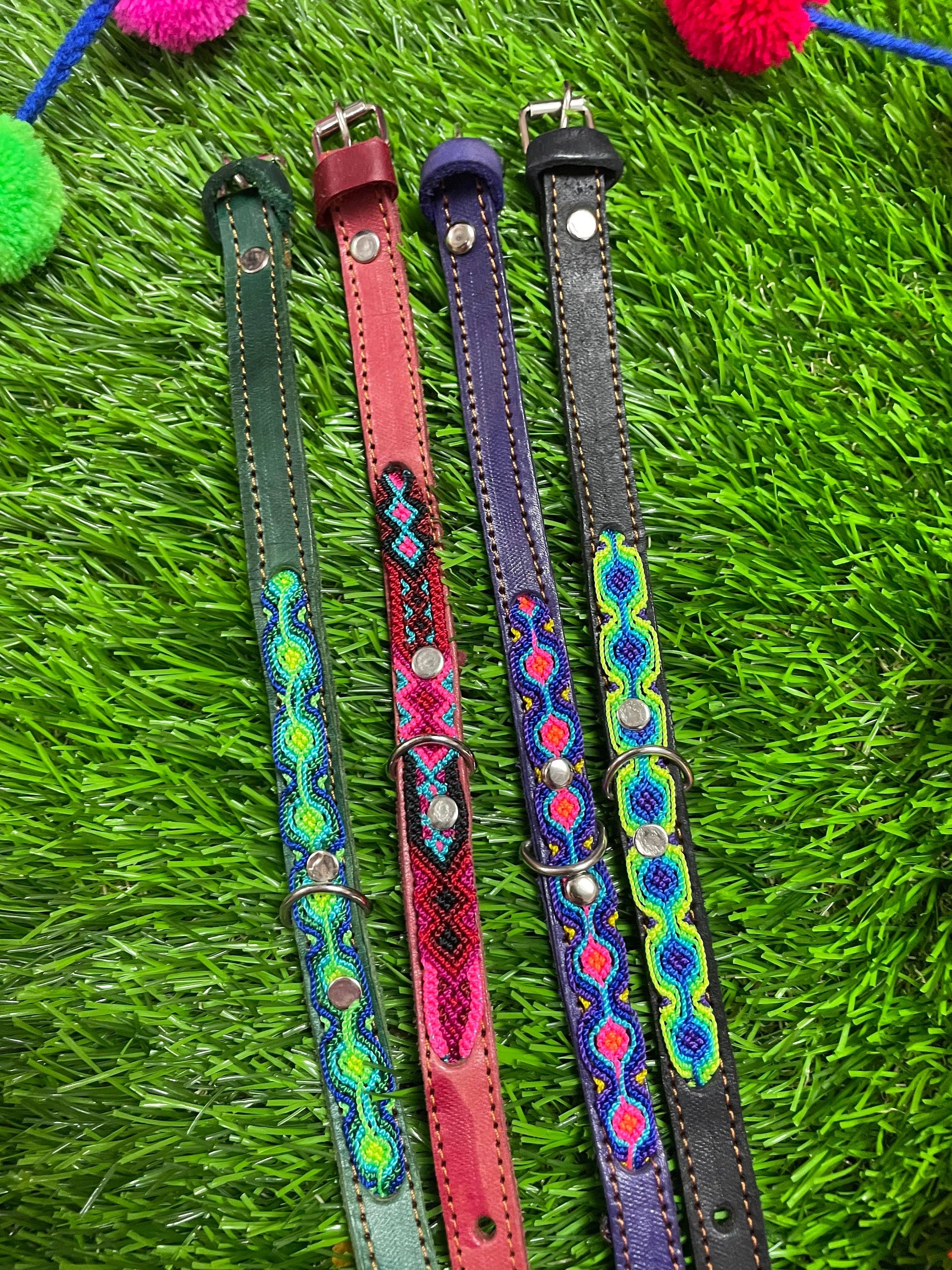 Image of Mexican Small Breed Dog Collars - Artisanal Handmade Dog Collars
