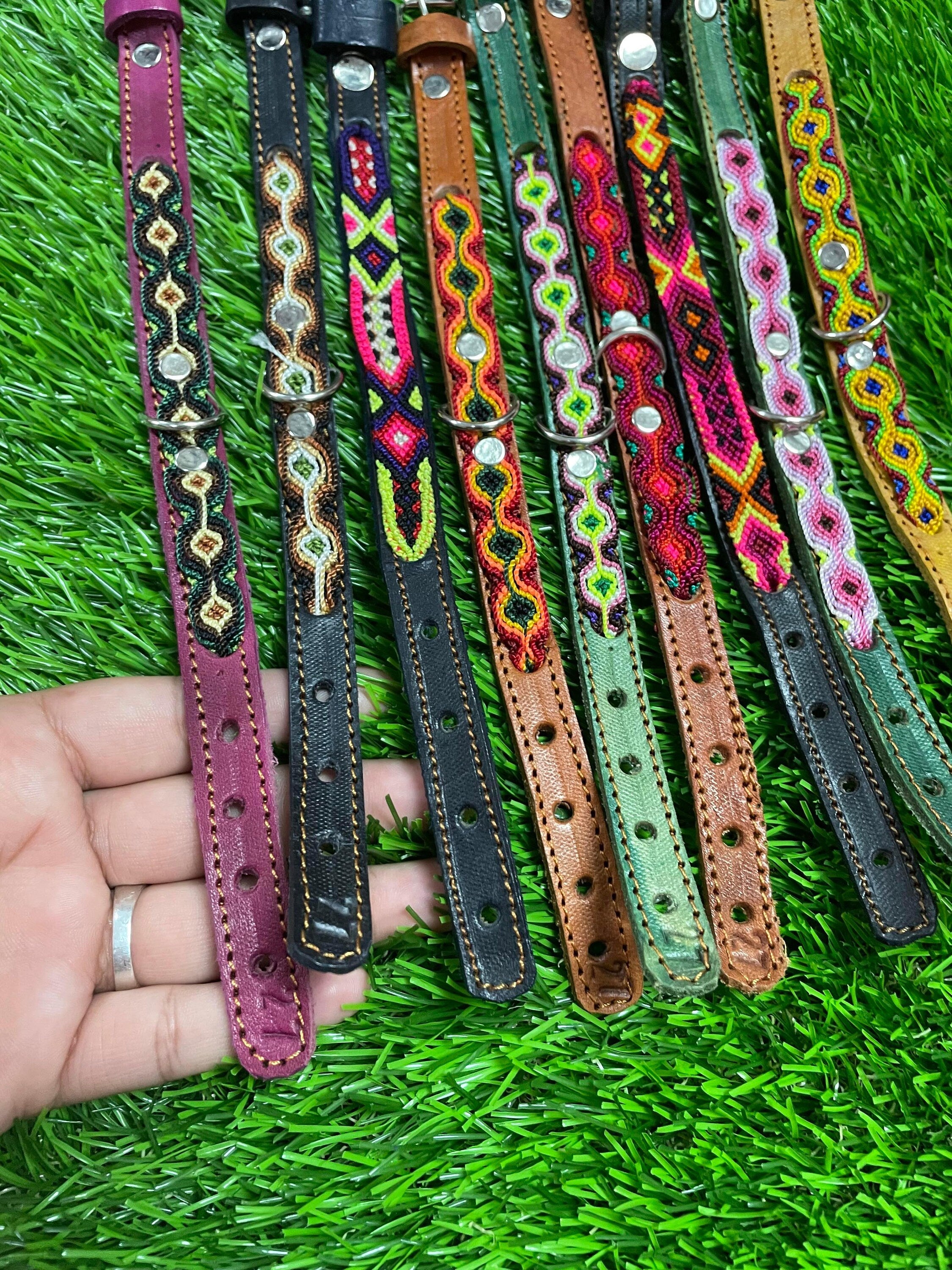 Image of Mexican XS/Small Breed Dog Collars - Artisanal Handmade Dog Collars