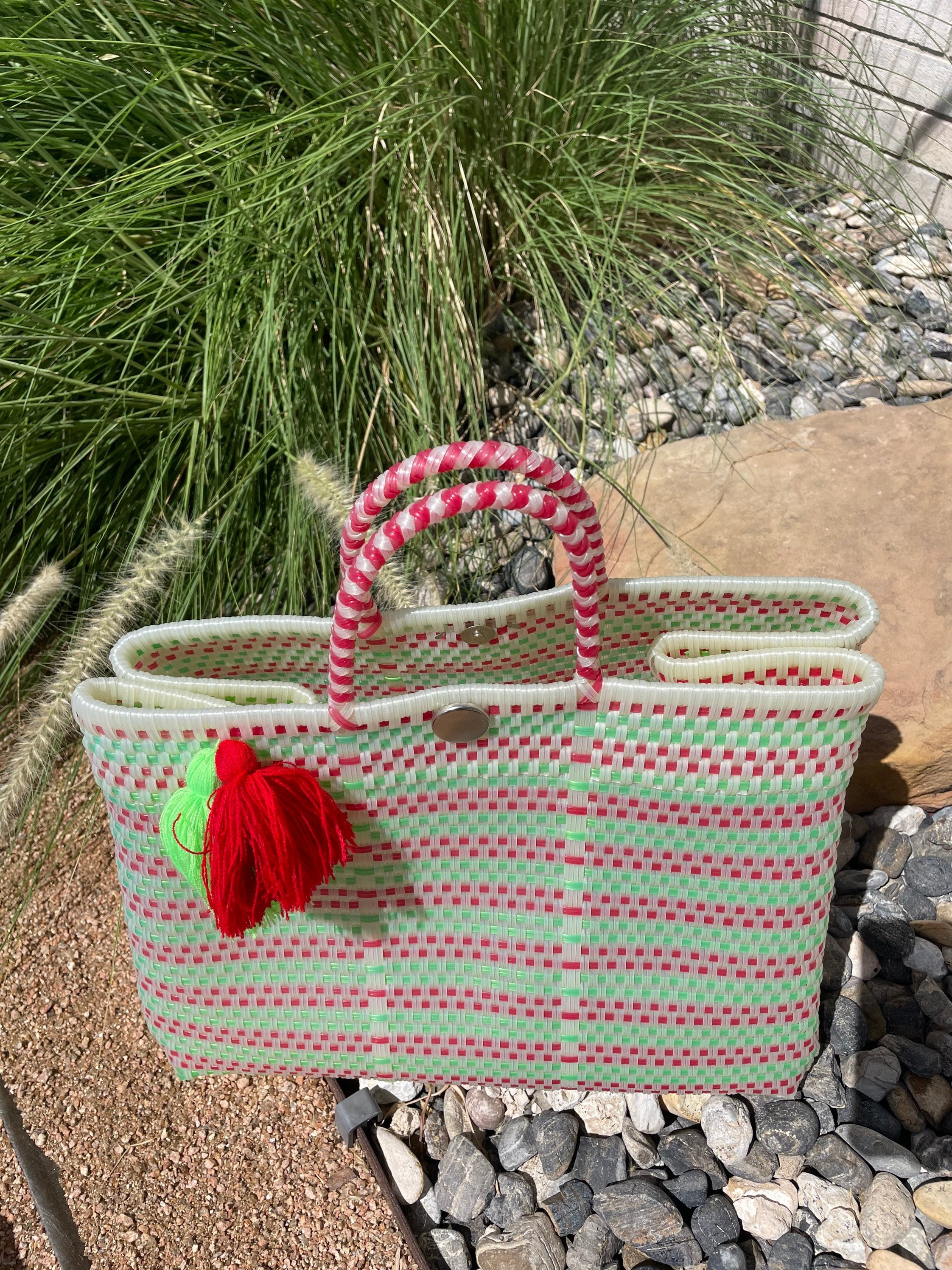 Image of Handwoven Recycled Plastic Bag: Large Artisan Shoulder Bag