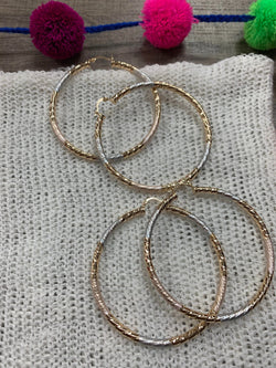 Image of Beautiful Rose Gold Hoop Earrings