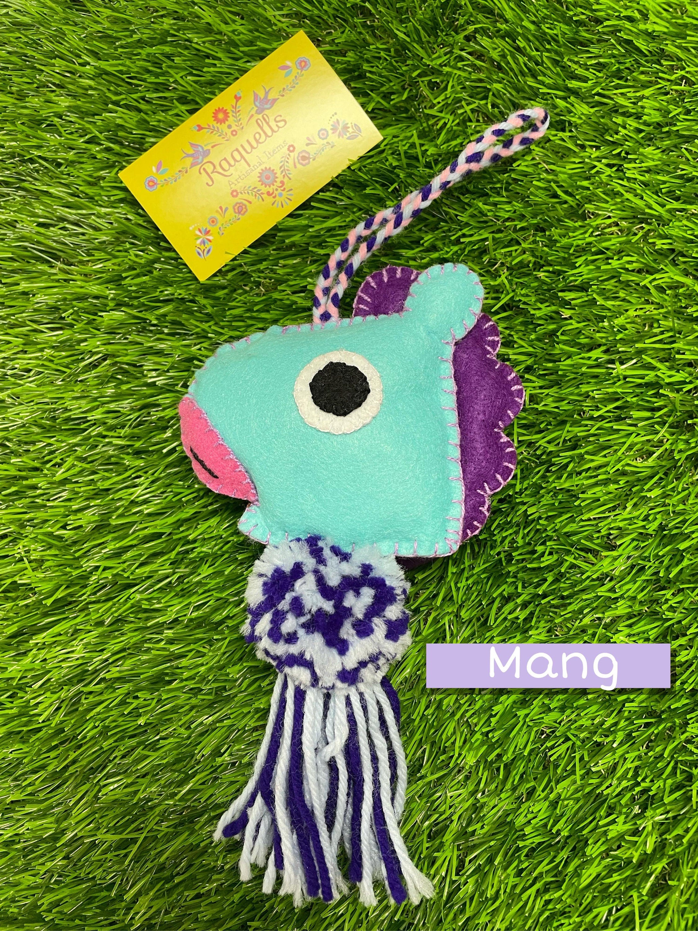 Handmade BTS Felt Characters - BT21 Handmade Charms - Ornament Charms - Car Decor