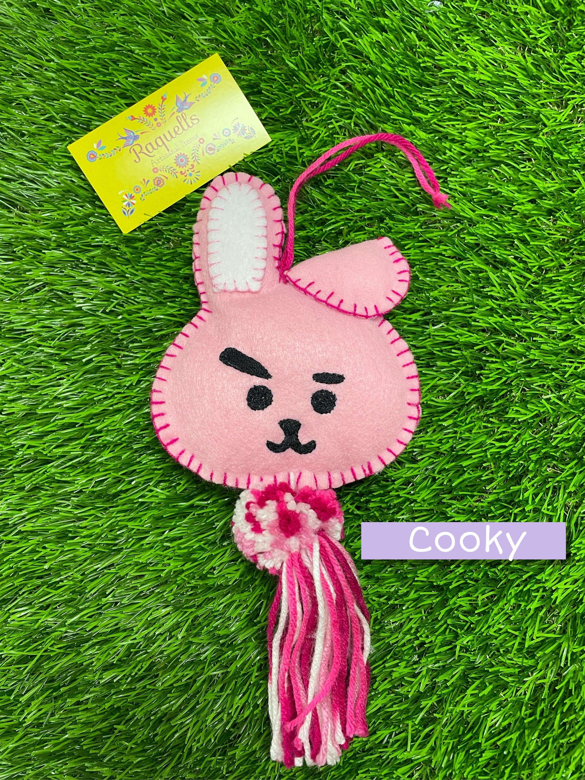 Image of Handmade BTS Felt Characters - BT21 Handmade Charms - Ornament Charms - Car Decor