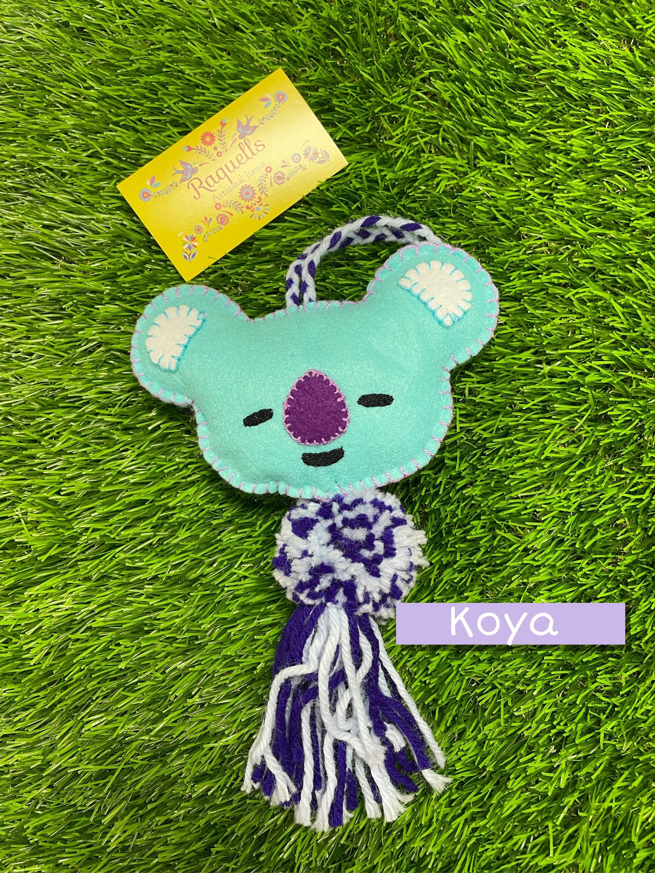 Image of Handmade BTS Felt Characters - BT21 Handmade Charms - Ornament Charms - Car Decor