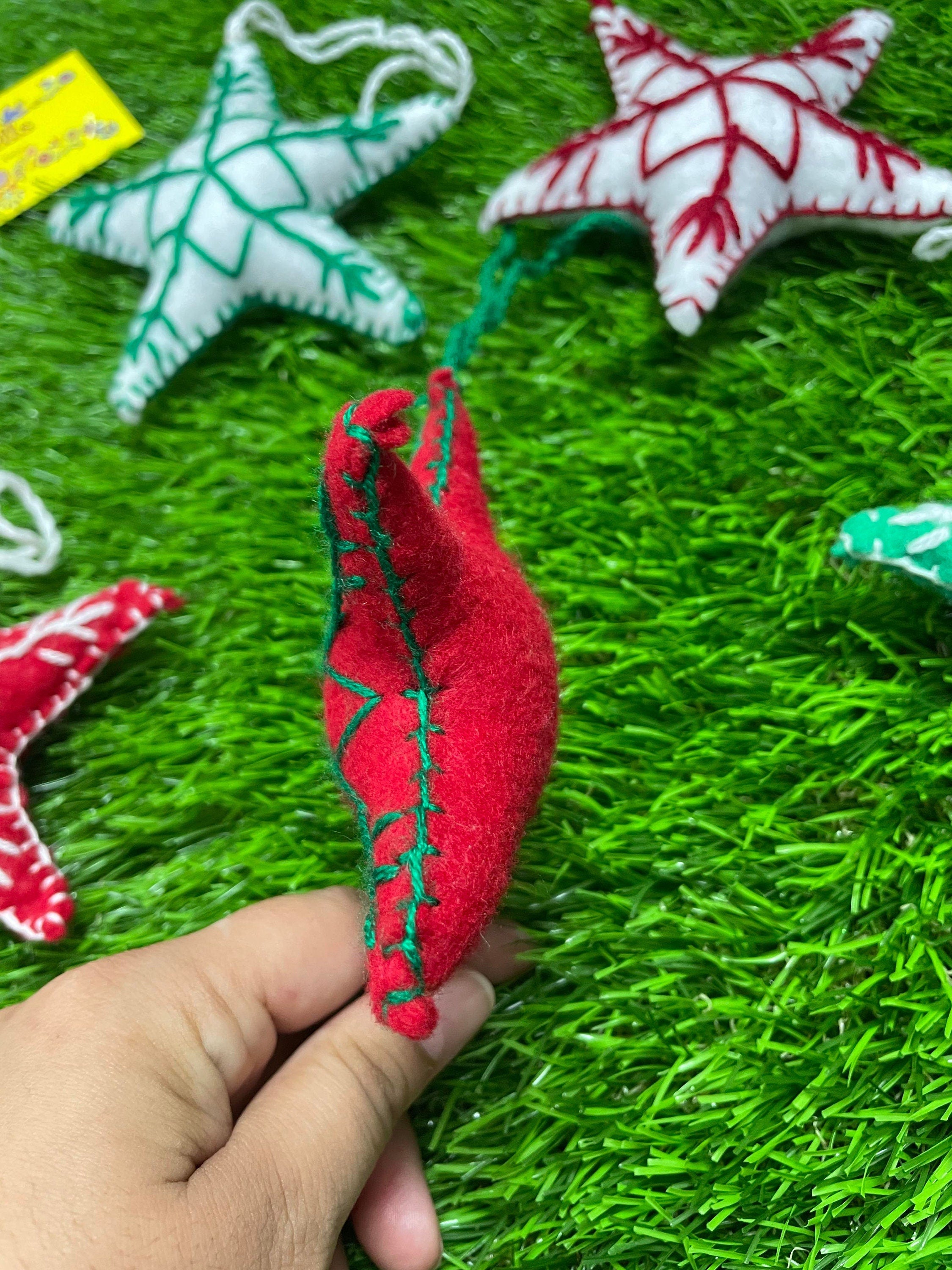 Handmade StarsFelt Tassel Charms - Handmade Charms - Ornament Charms - Car Decor