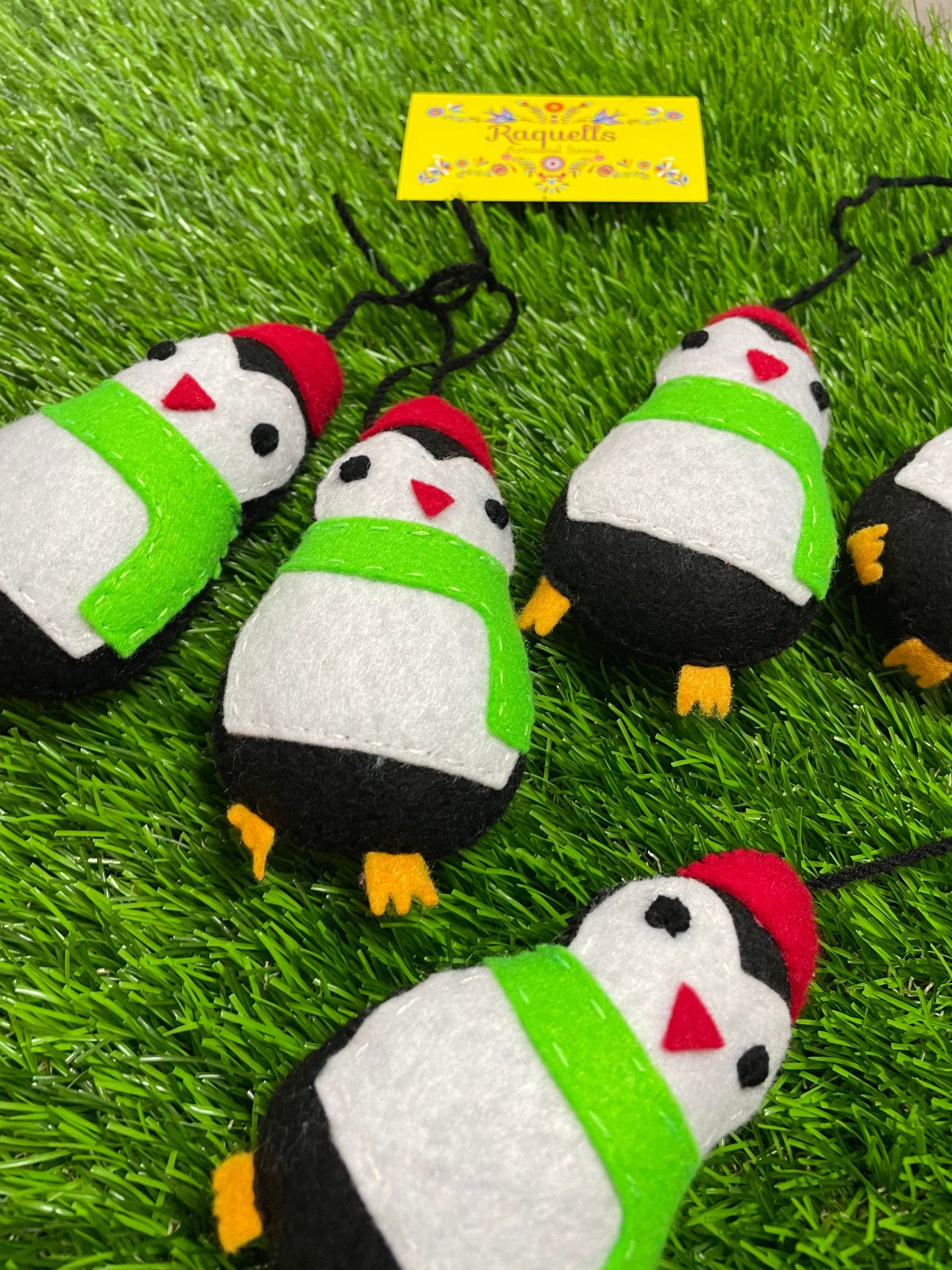 Handmade Penguin Felt Tassel Charms - Handmade Charms - Ornament Charms - Car Decor