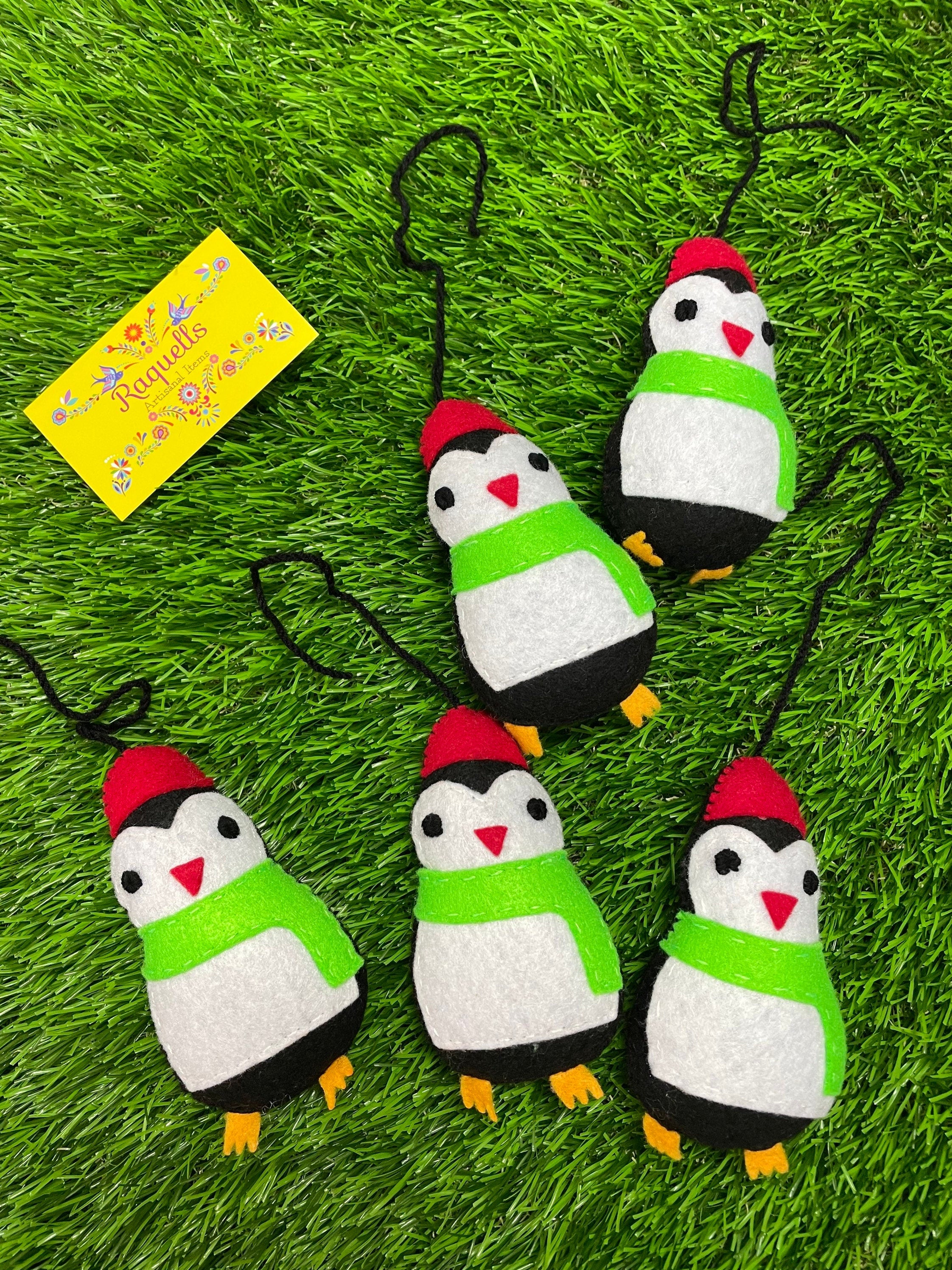 Image of Handmade Penguin Felt Tassel Charms - Handmade Charms - Ornament Charms - Car Decor