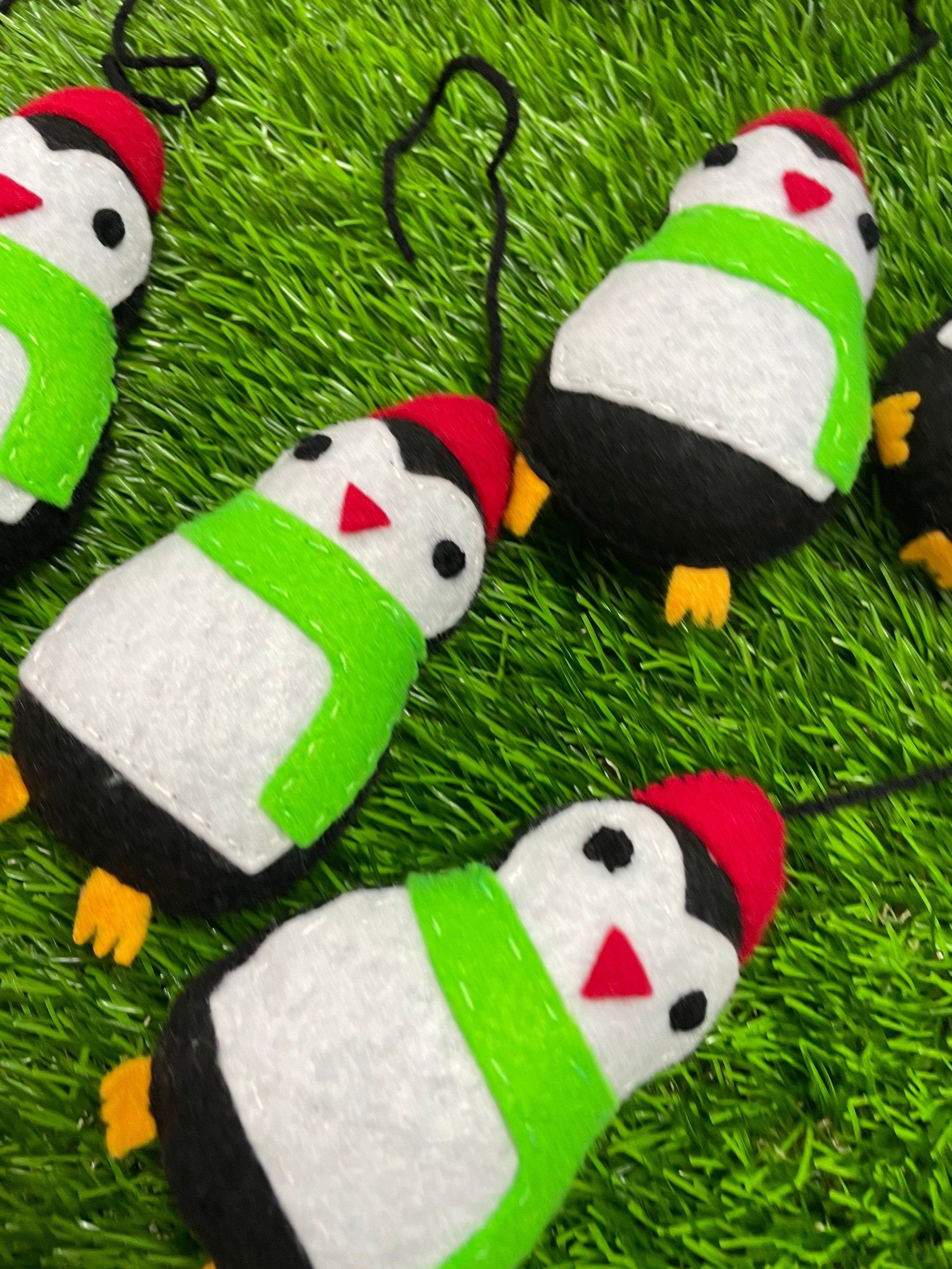 Handmade Penguin Felt Tassel Charms - Handmade Charms - Ornament Charms - Car Decor