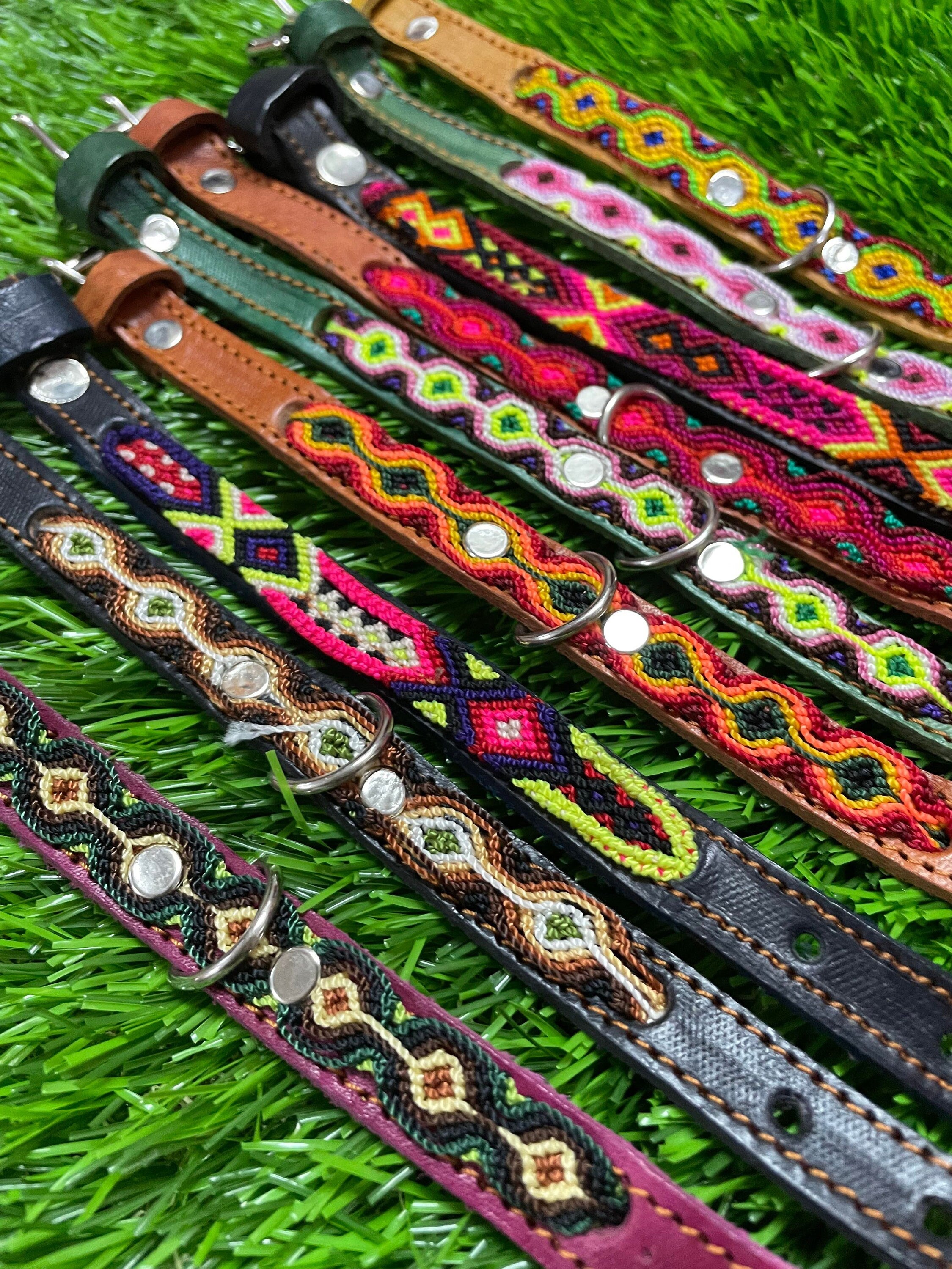 Image of Mexican XS/Small Breed Dog Collars - Artisanal Handmade Dog Collars
