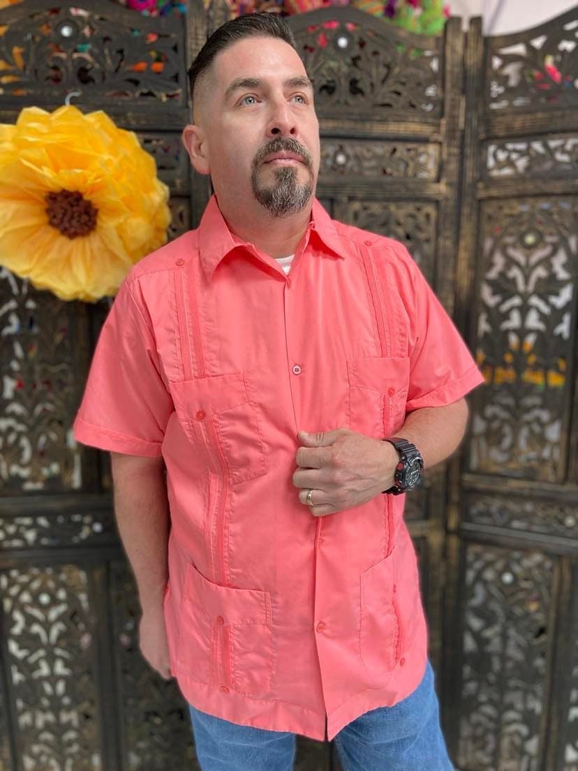 Image of Authentic & Traditional Men’s Guayabera - Made in Yucatán, Mexico - Made by our Mexican Partners