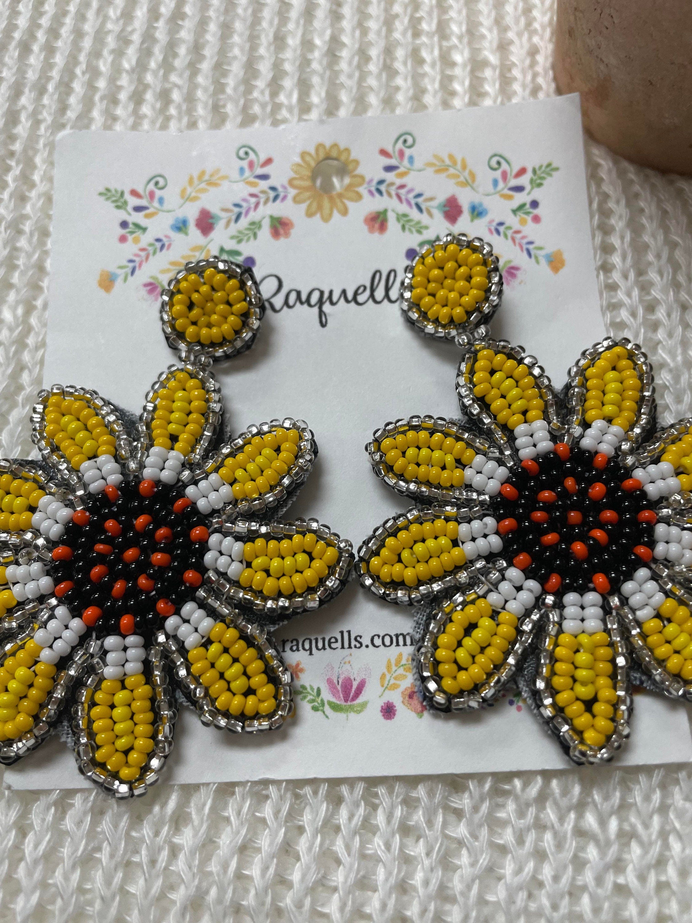 Image of Handmade Beaded Earrings - Artisan Made Earrings