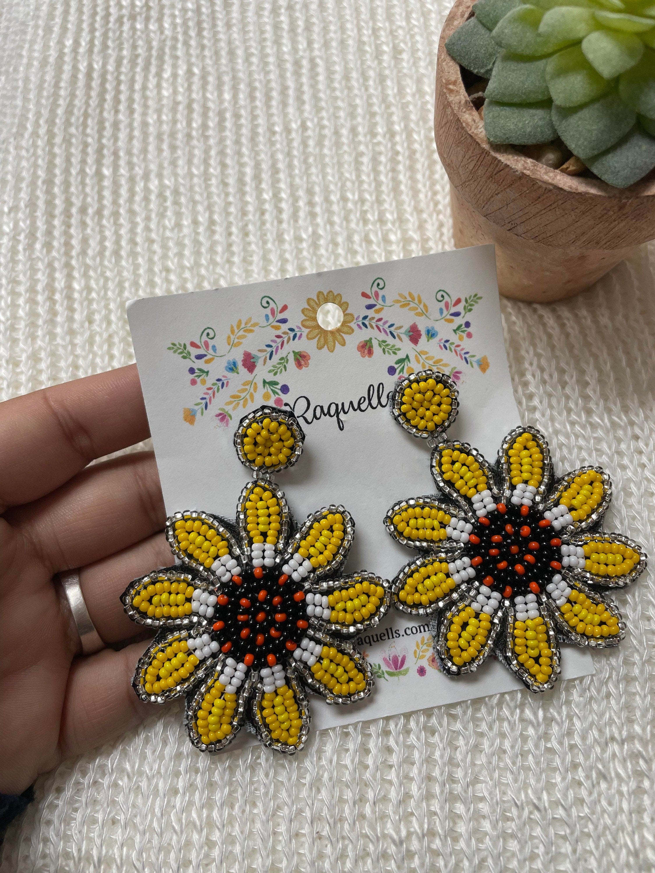 Image of Handmade Beaded Earrings - Artisan Made Earrings