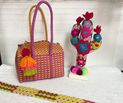 Image of Handwoven Recycled Plastic Bag - Artisan Made Bag from Chiapas, Mexico