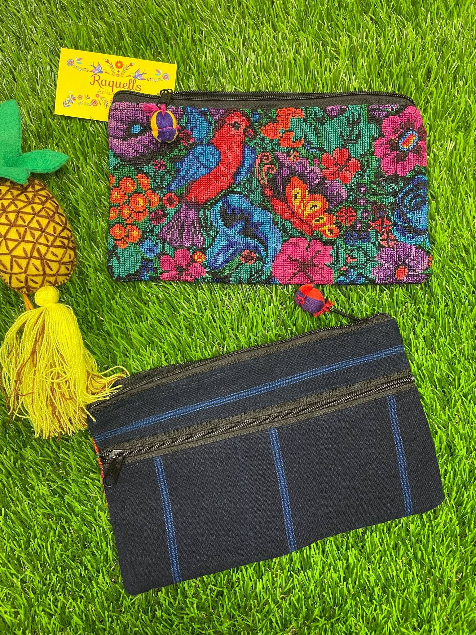 Mexican Embroidered Cosmetic Bag