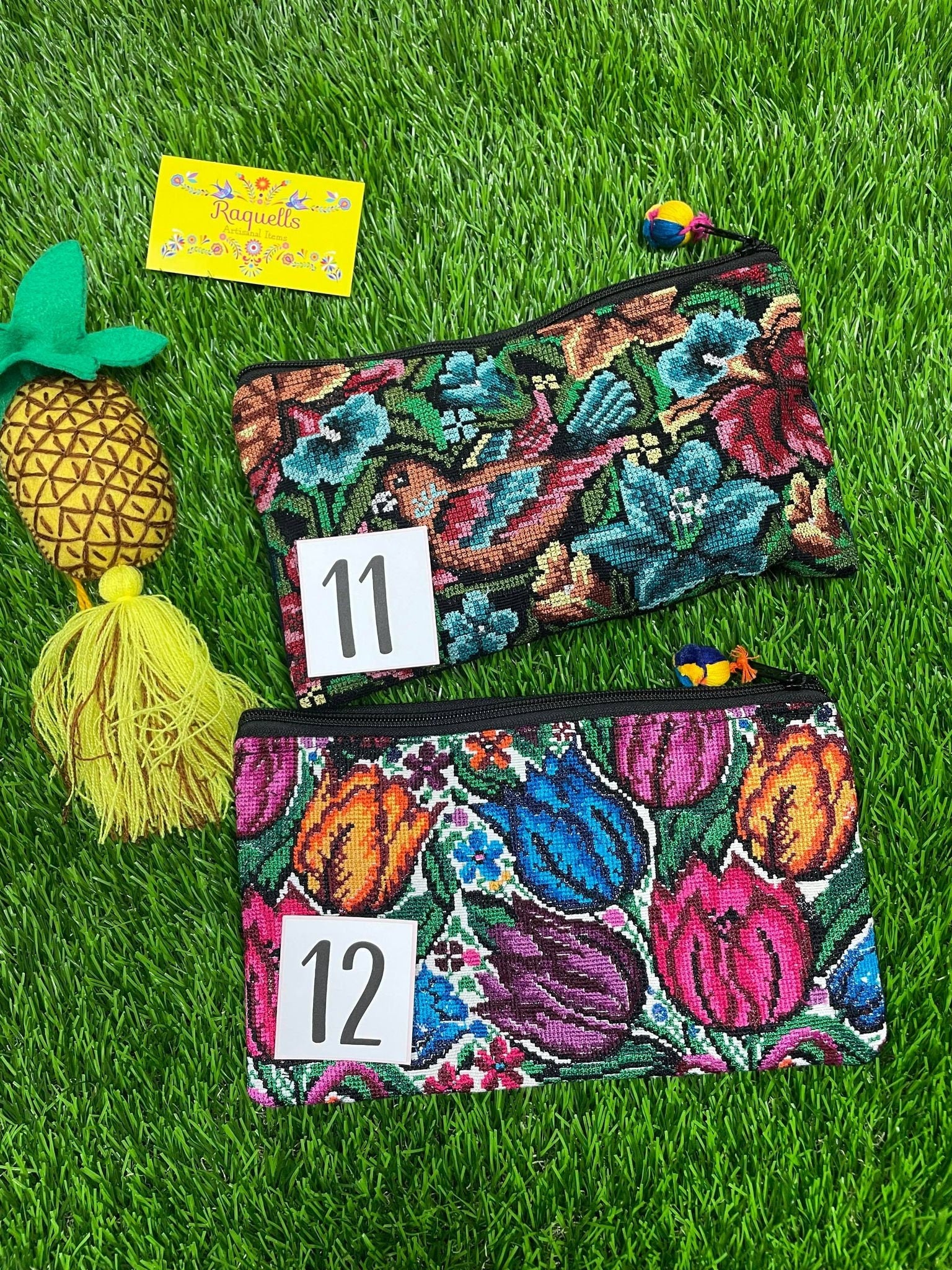 Image of Mexican Embroidered Cosmetic Bag