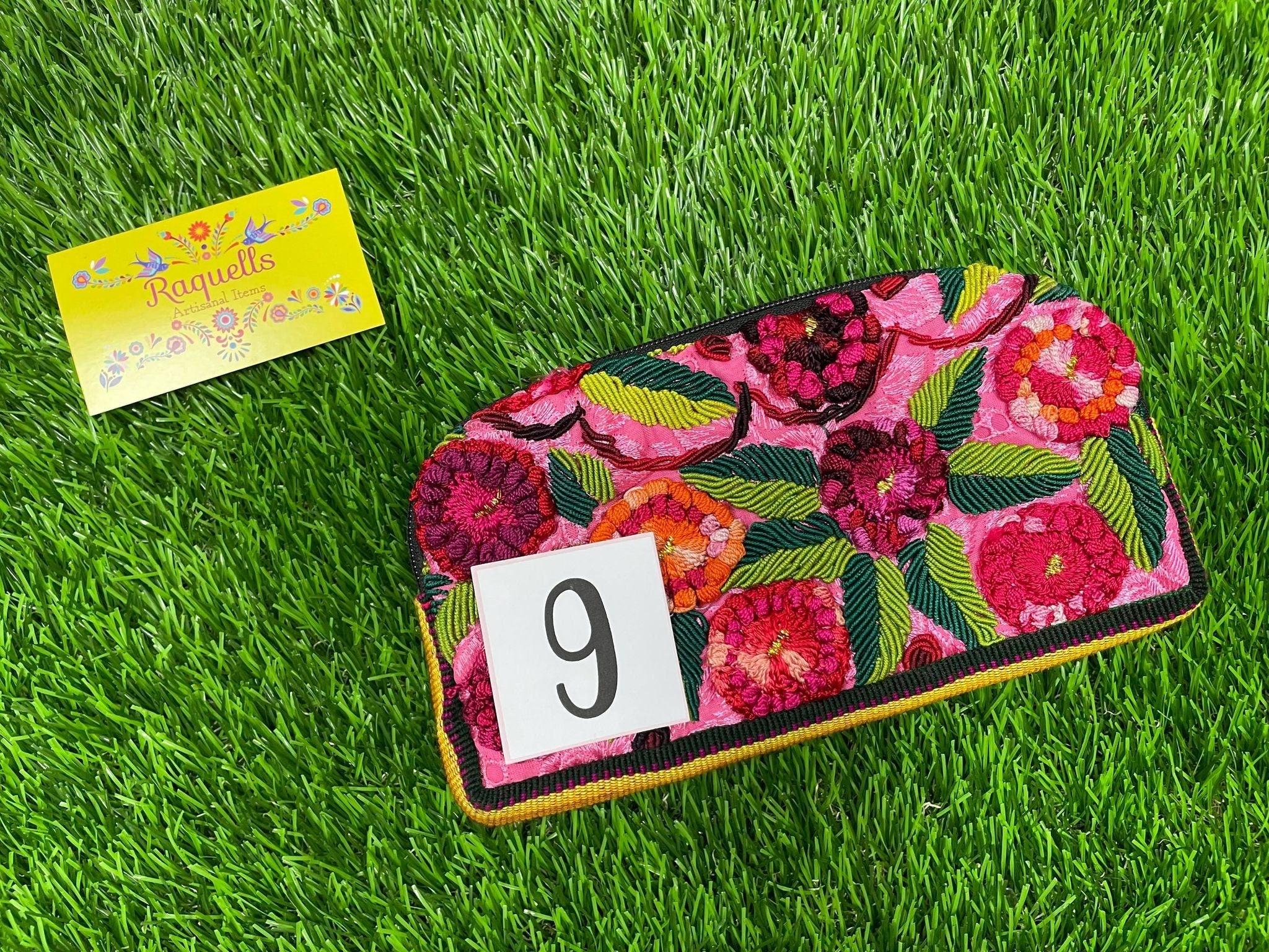 Image of Artisanal Handmade and Handwoven Two-Sided Makeup Bag, Beautiful & Authentic Gift made from our Chiapas Mexican Partners