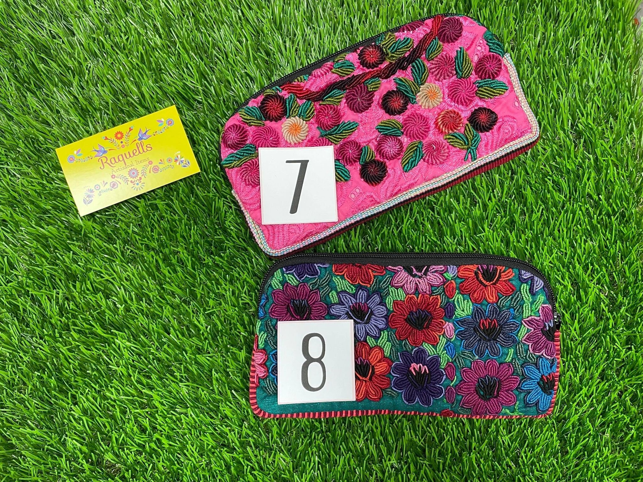 Image of Artisanal Handmade and Handwoven Two-Sided Makeup Bag, Beautiful & Authentic Gift made from our Chiapas Mexican Partners