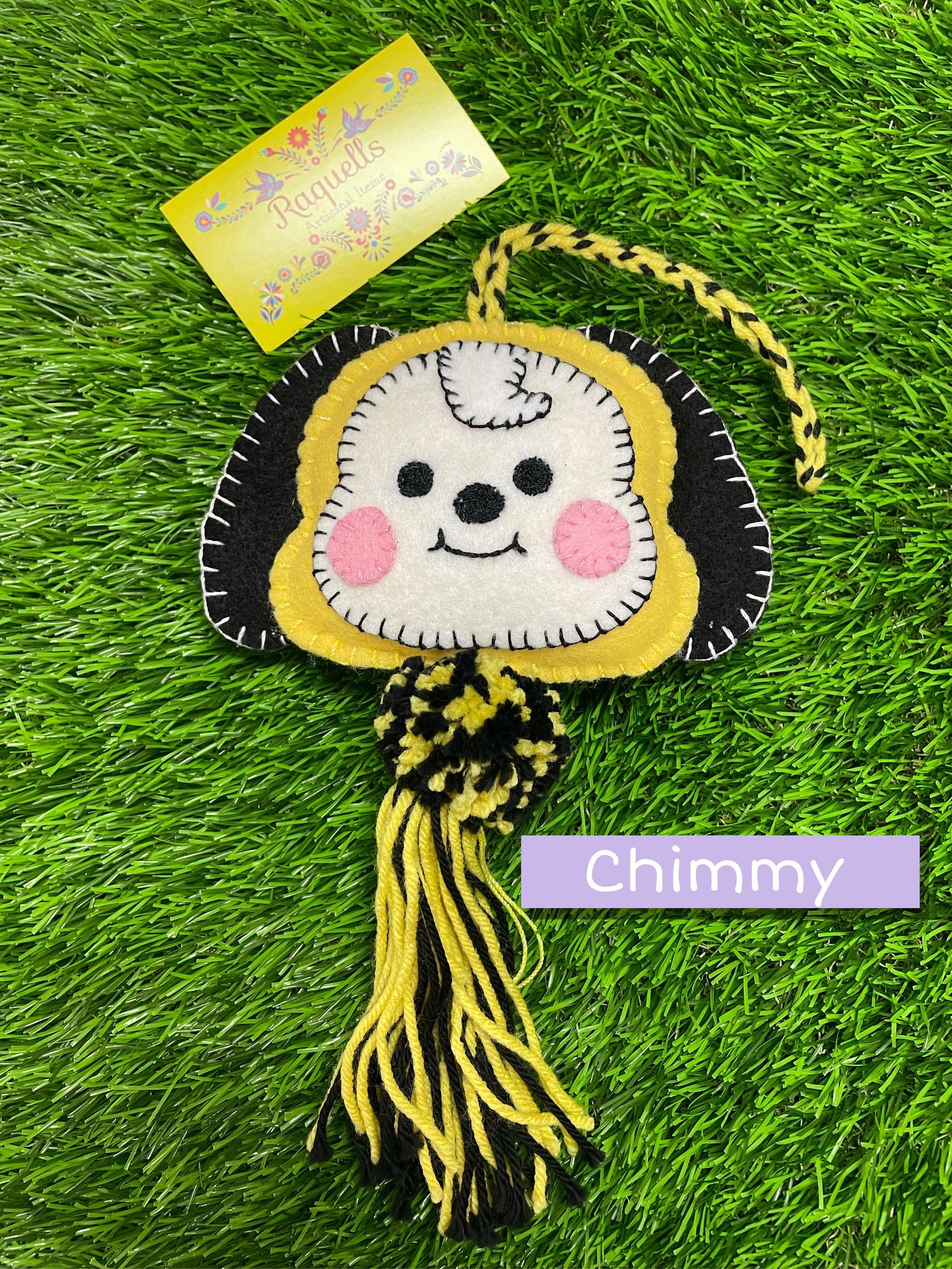 Image of Handmade BTS Felt Characters - BT21 Handmade Charms - Ornament Charms - Car Decor