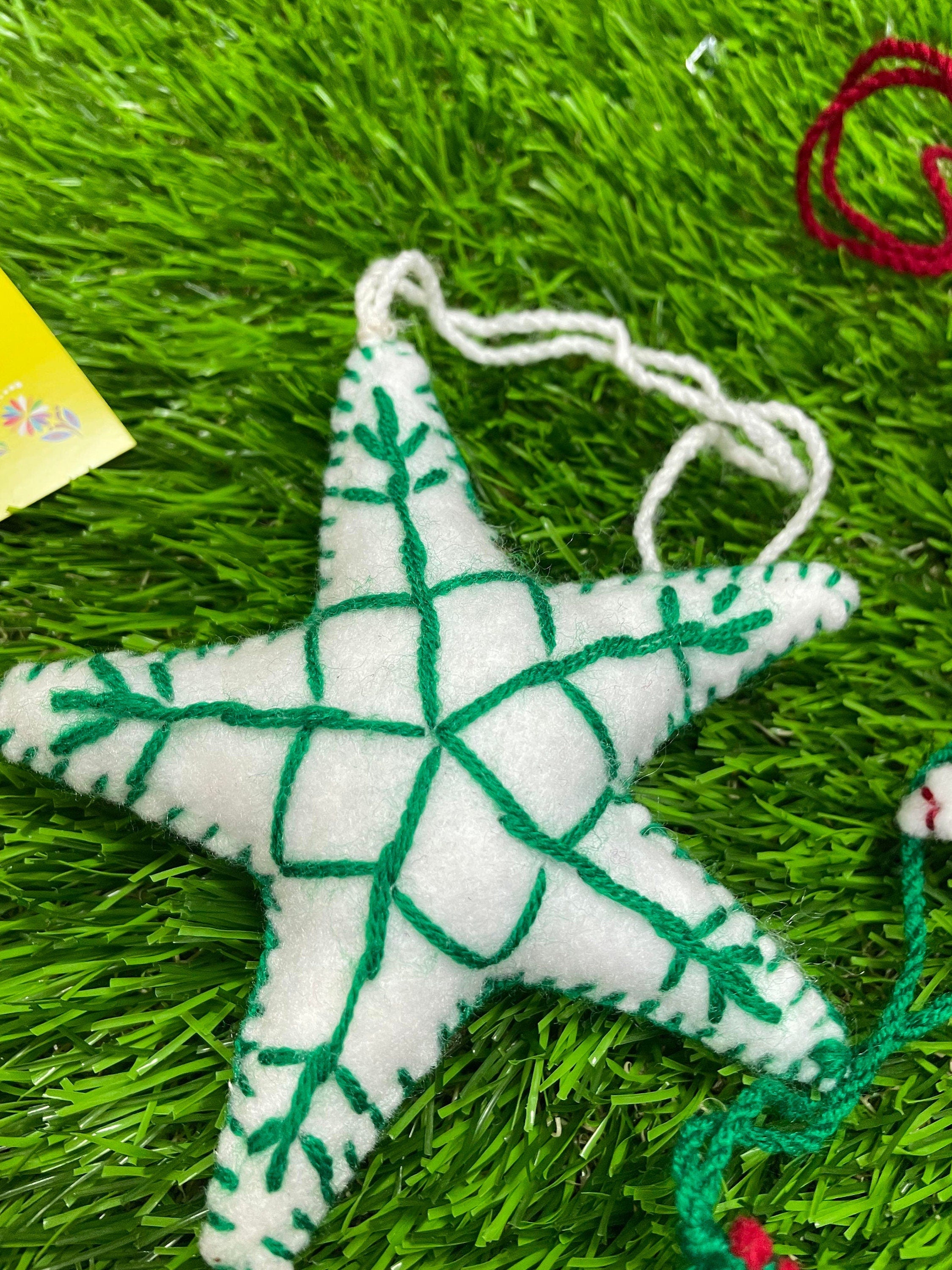 Image of Handmade StarsFelt Tassel Charms - Handmade Charms - Ornament Charms - Car Decor