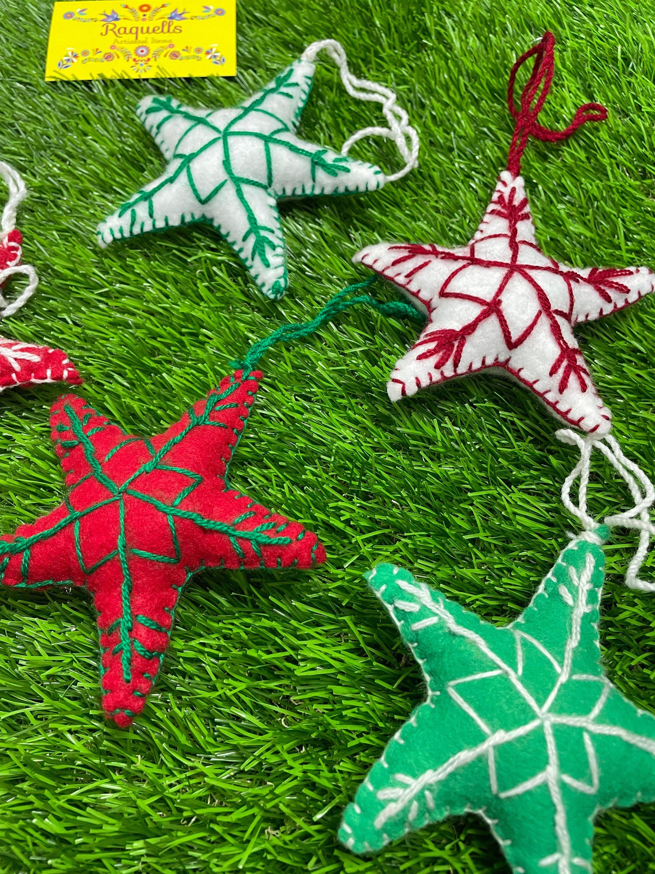 Handmade StarsFelt Tassel Charms - Handmade Charms - Ornament Charms - Car Decor