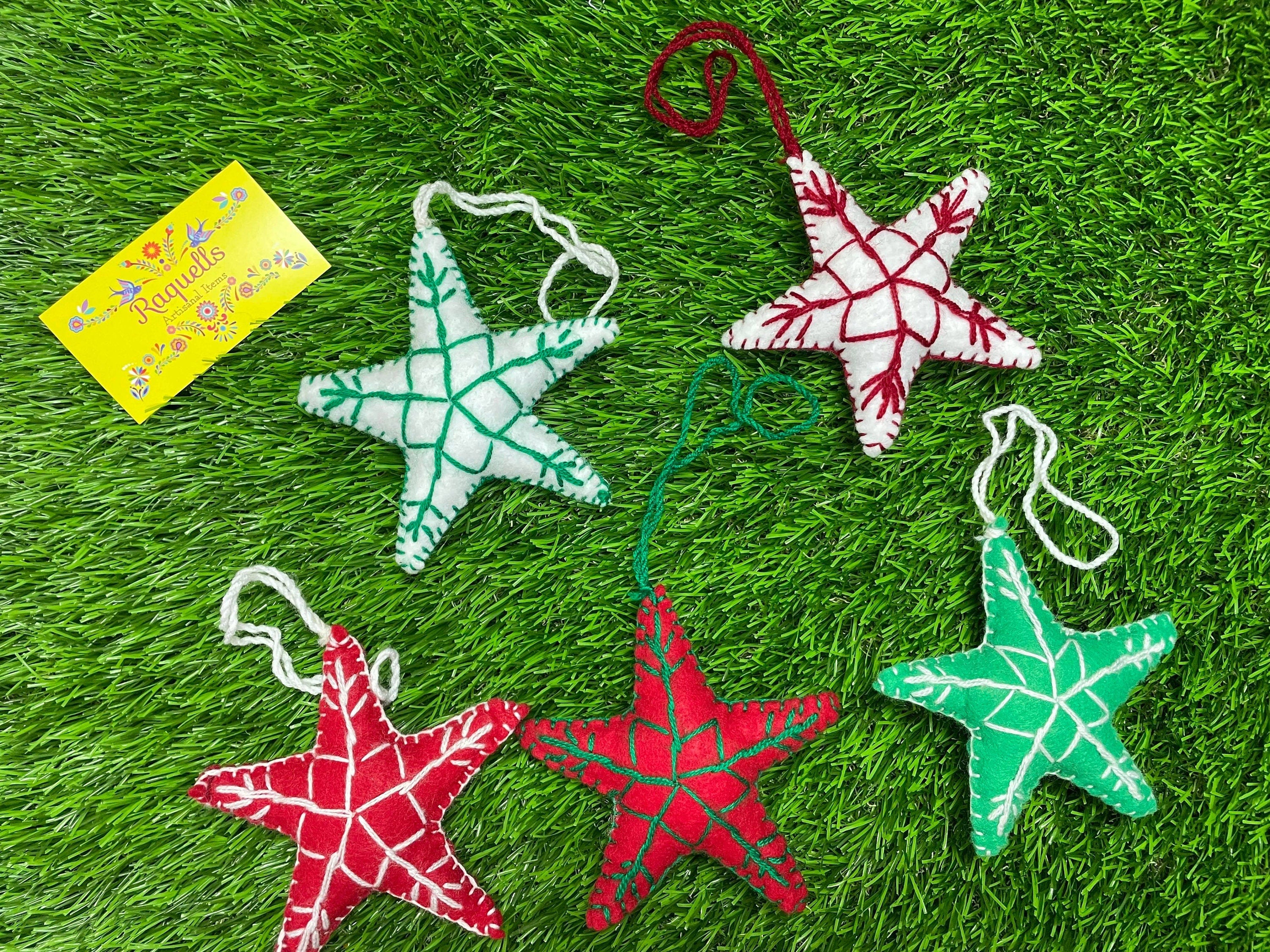 Handmade StarsFelt Tassel Charms - Handmade Charms - Ornament Charms - Car Decor