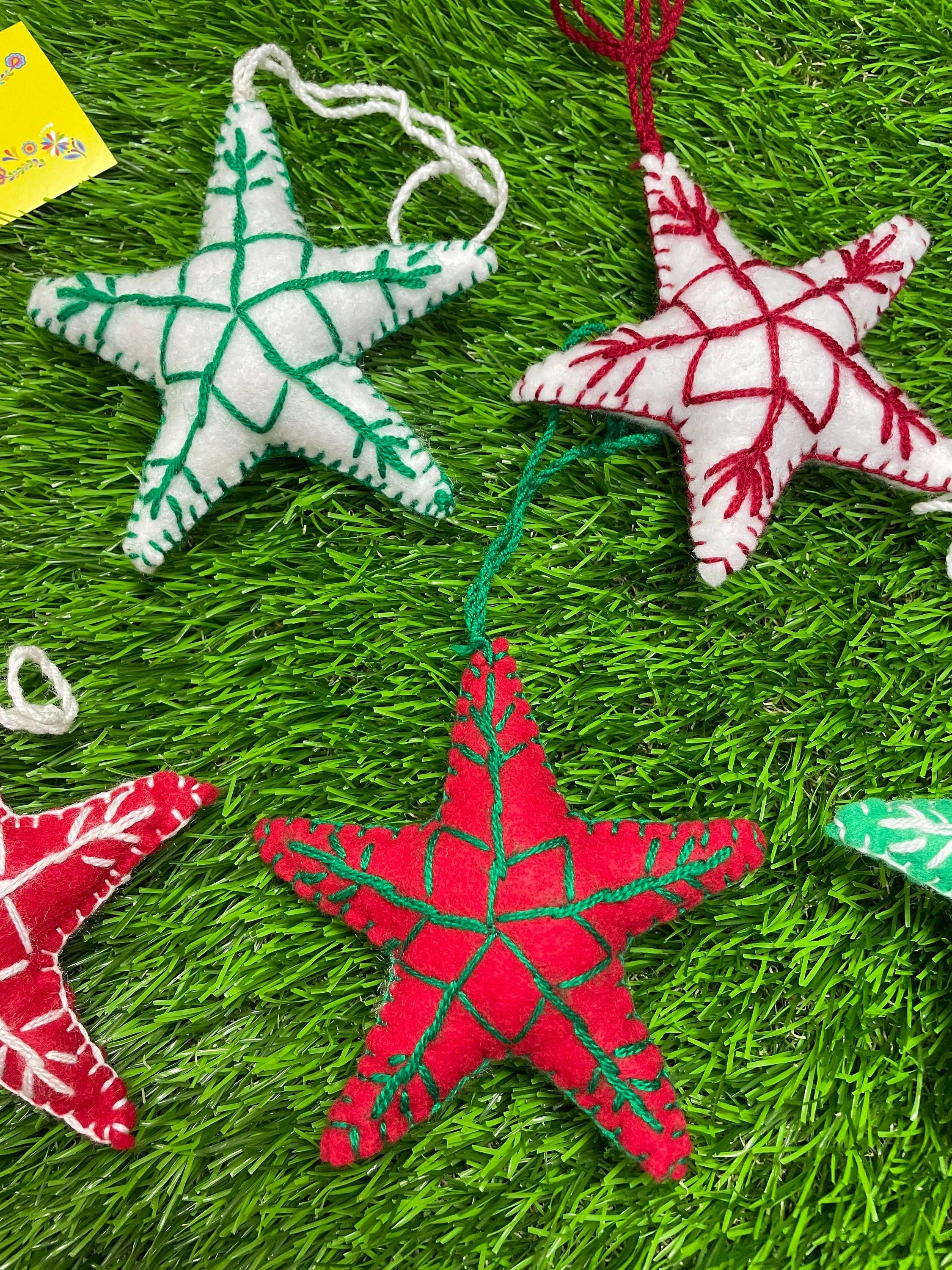 Handmade StarsFelt Tassel Charms - Handmade Charms - Ornament Charms - Car Decor